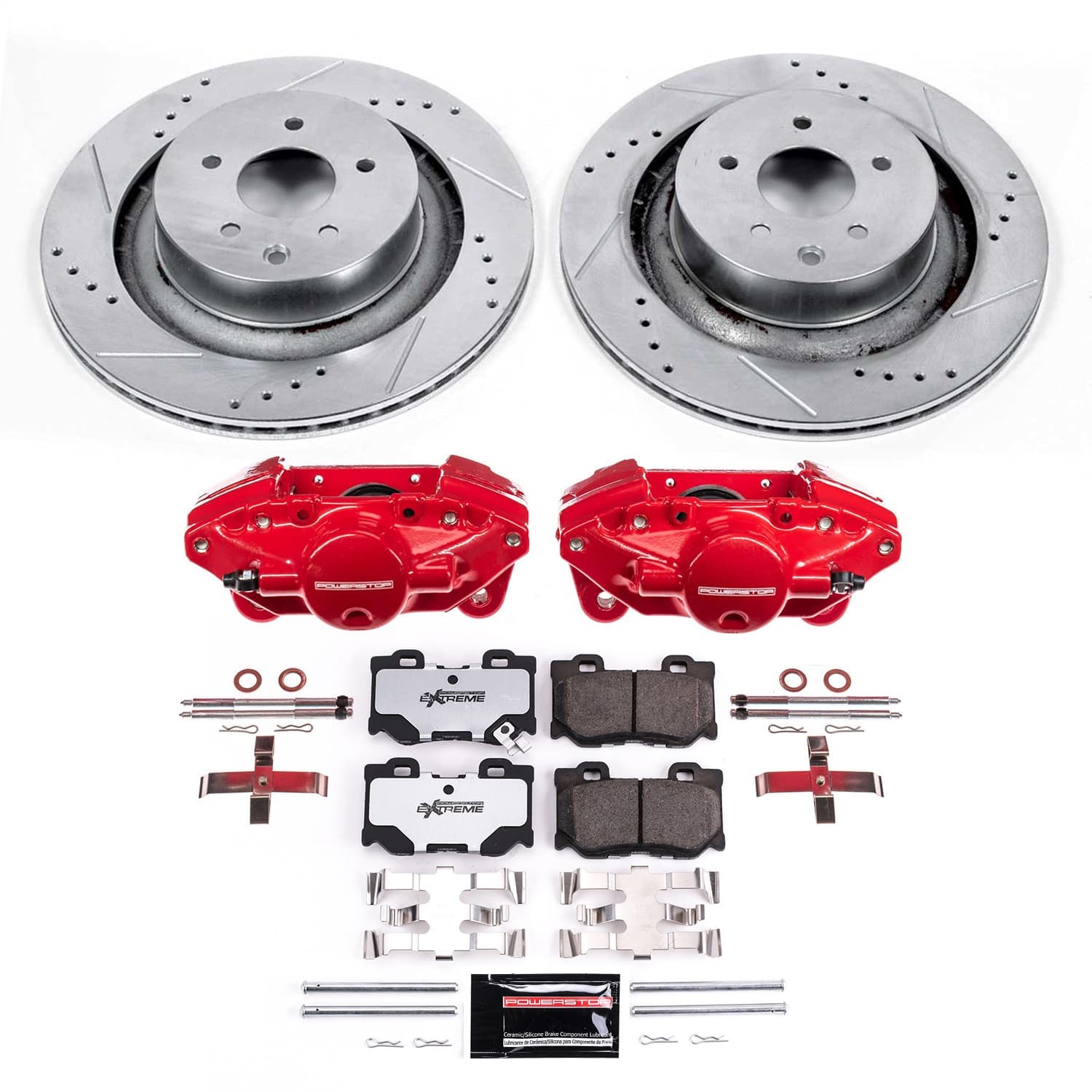 Power Stop - KC4732A-26 - Rear - Disc Brake Pad/Caliper and Rotor Kit image 1