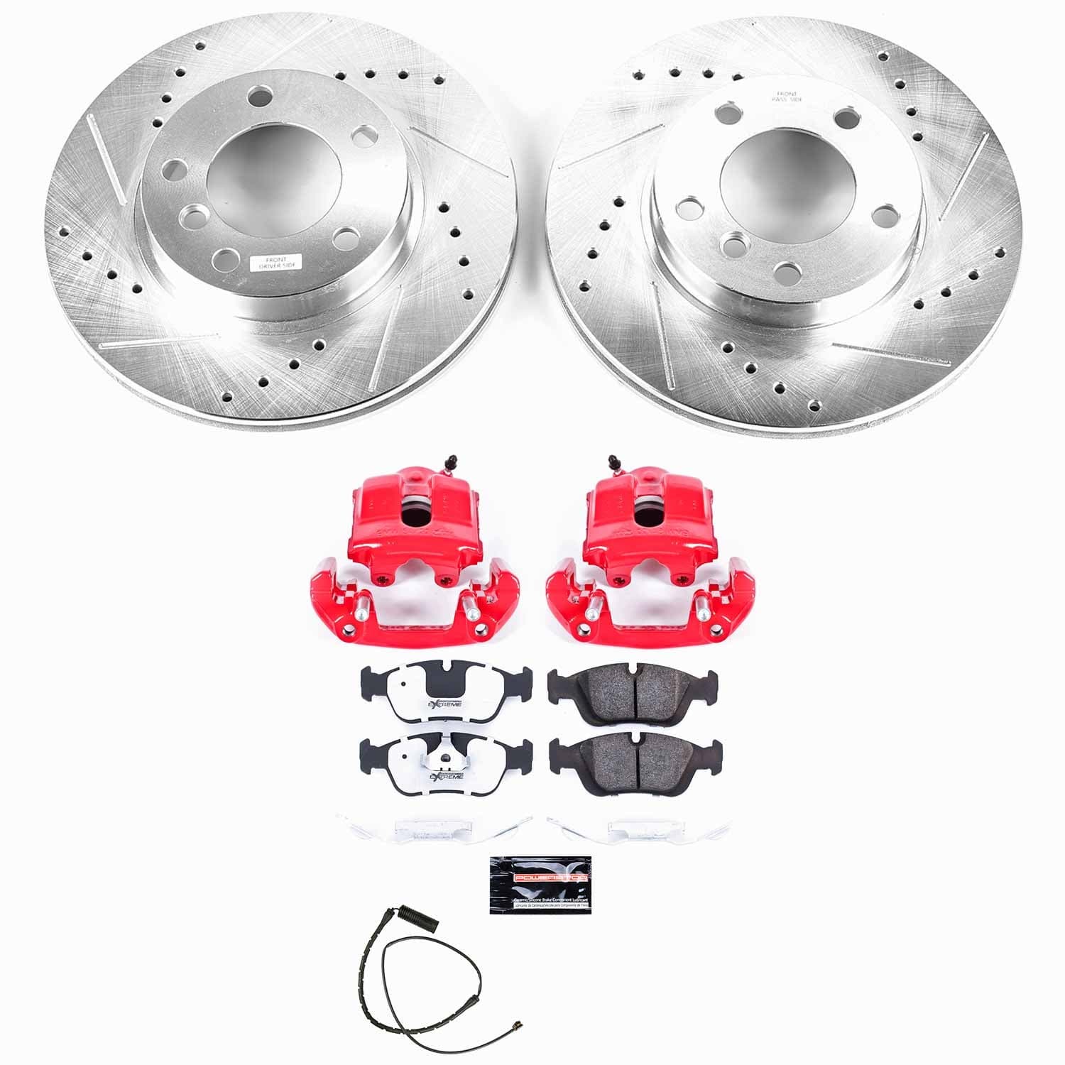 Power Stop - KC496-26 - Front - Disc Brake Pad/Caliper and Rotor Kit image 1