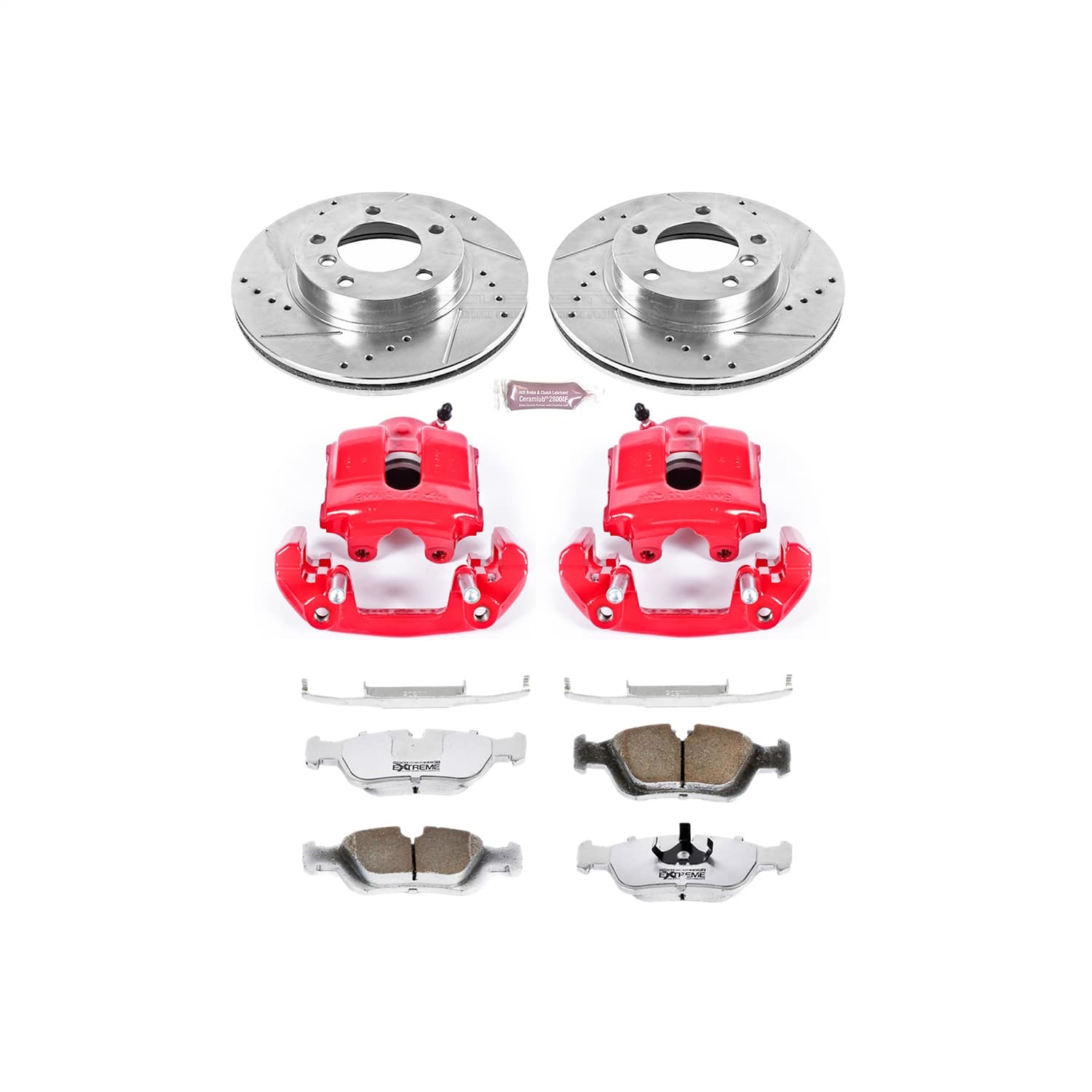 Power Stop - KC497-26 - Front - Disc Brake Pad/Caliper and Rotor Kit image 1