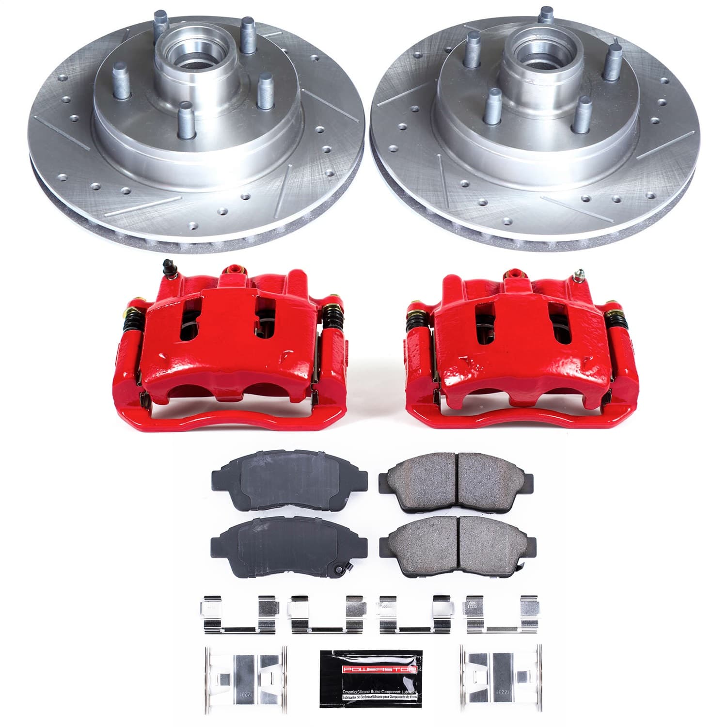 Power Stop - KC5079 - Front - Disc Brake Pad/Caliper and Rotor Kit image 1