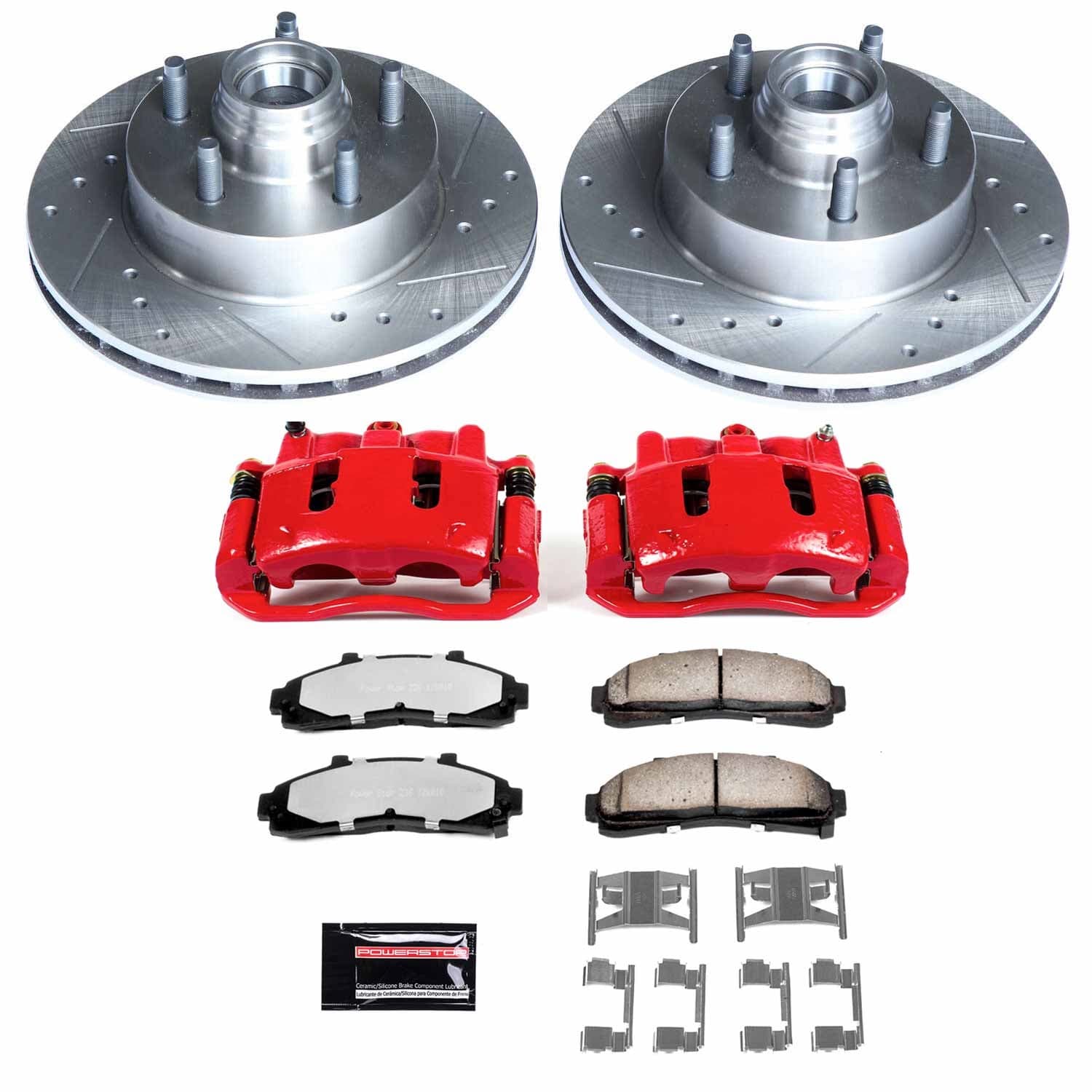 Power Stop - KC5083-36 - Front - Disc Brake Pad/Caliper and Rotor Kit image 1