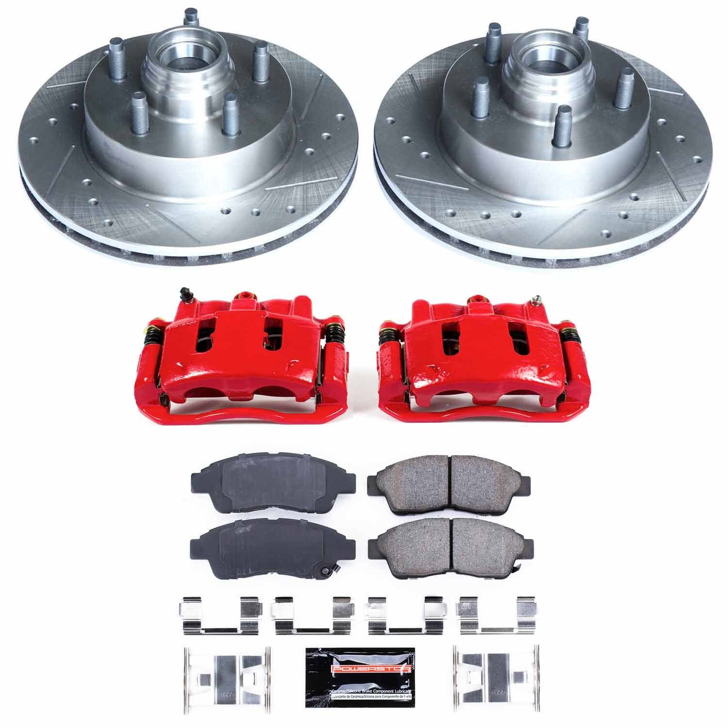 Power Stop - KC5083 - Front - Disc Brake Pad/Caliper and Rotor Kit image 1