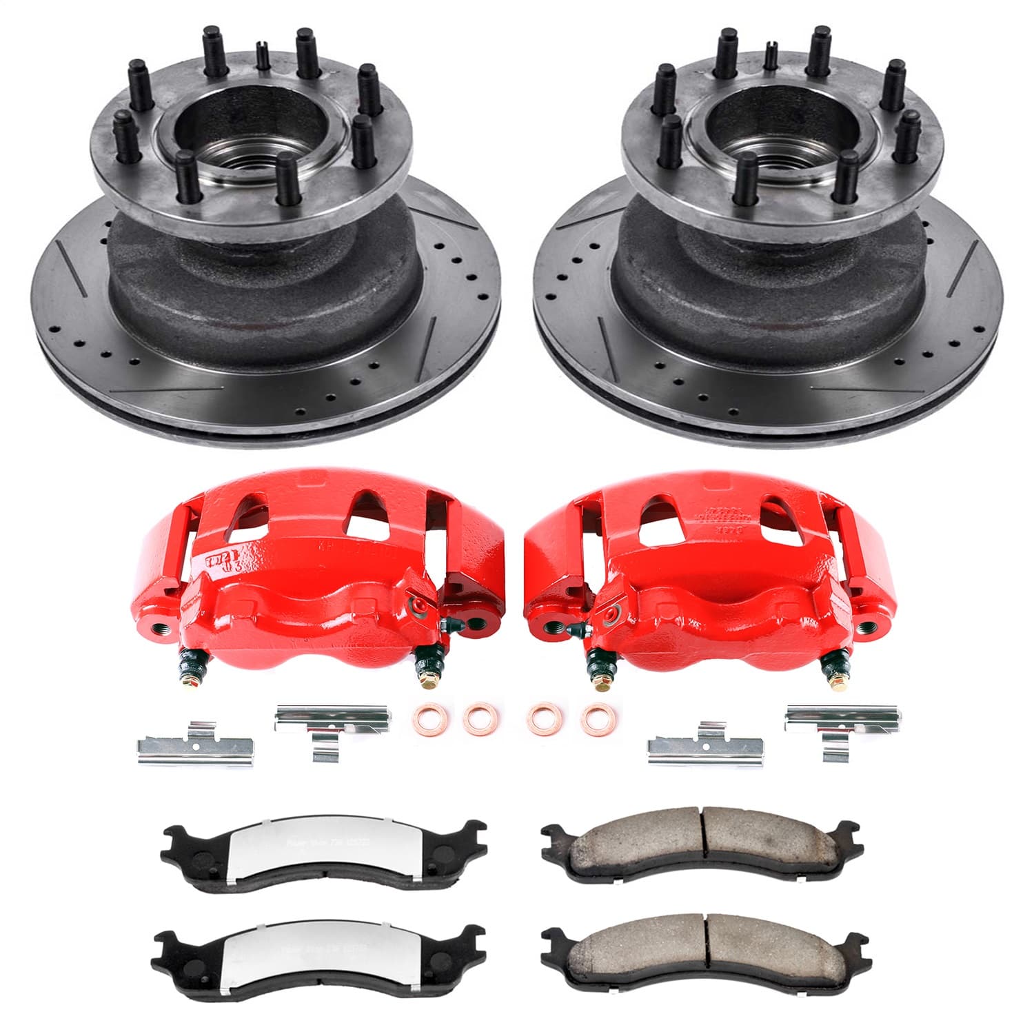 Power Stop - KC5084-36 - Front - Disc Brake Pad/Caliper and Rotor Kit image 1