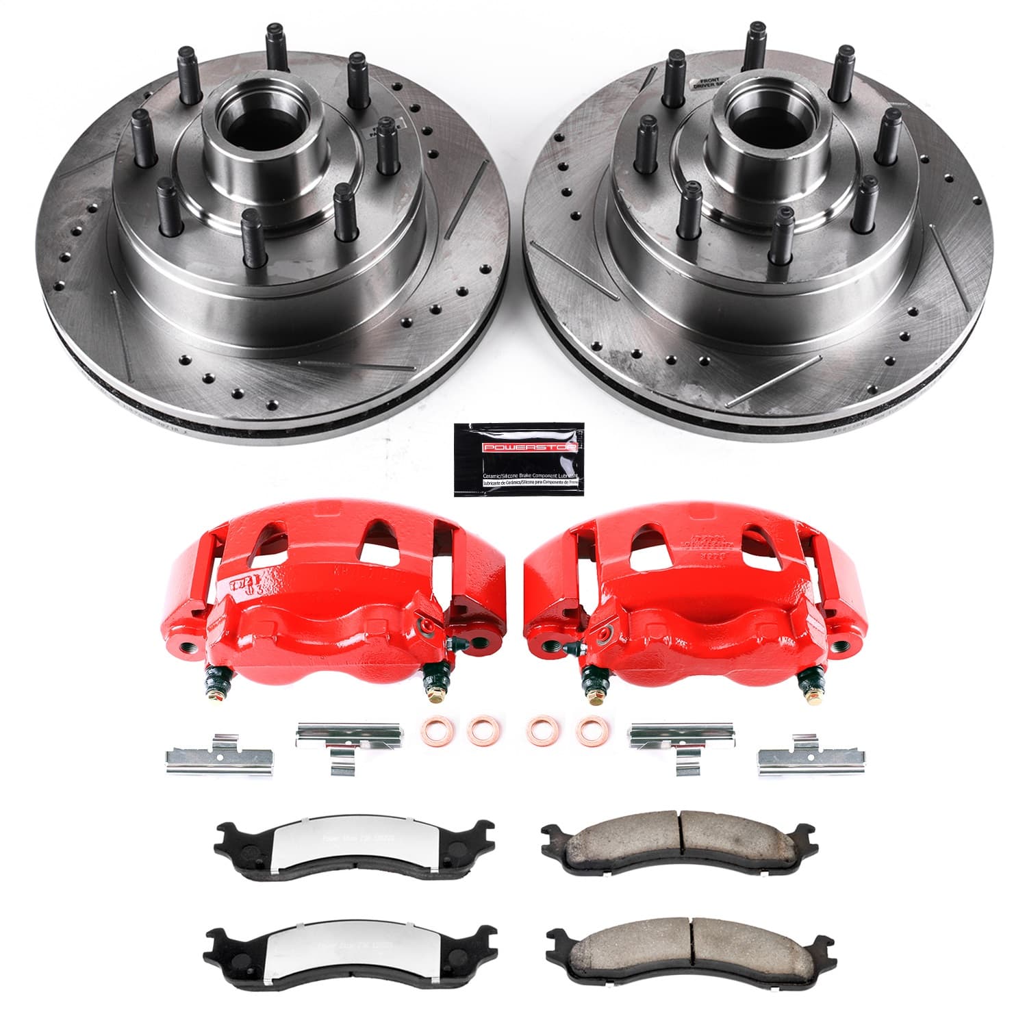 Power Stop - KC5088-36 - Front - Disc Brake Pad/Caliper and Rotor Kit image 1