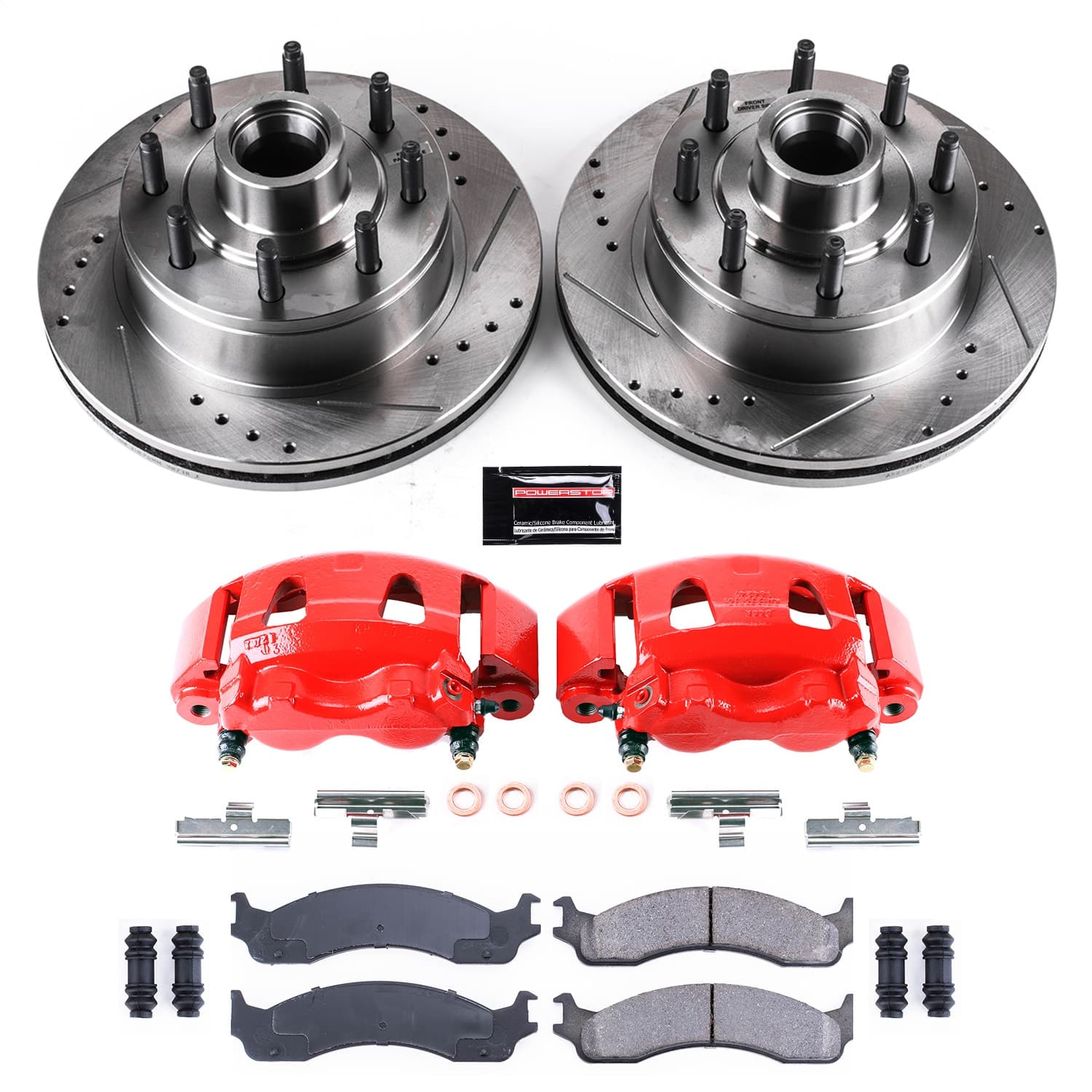 Power Stop - KC5088 - Front - Disc Brake Pad/Caliper and Rotor Kit image 1