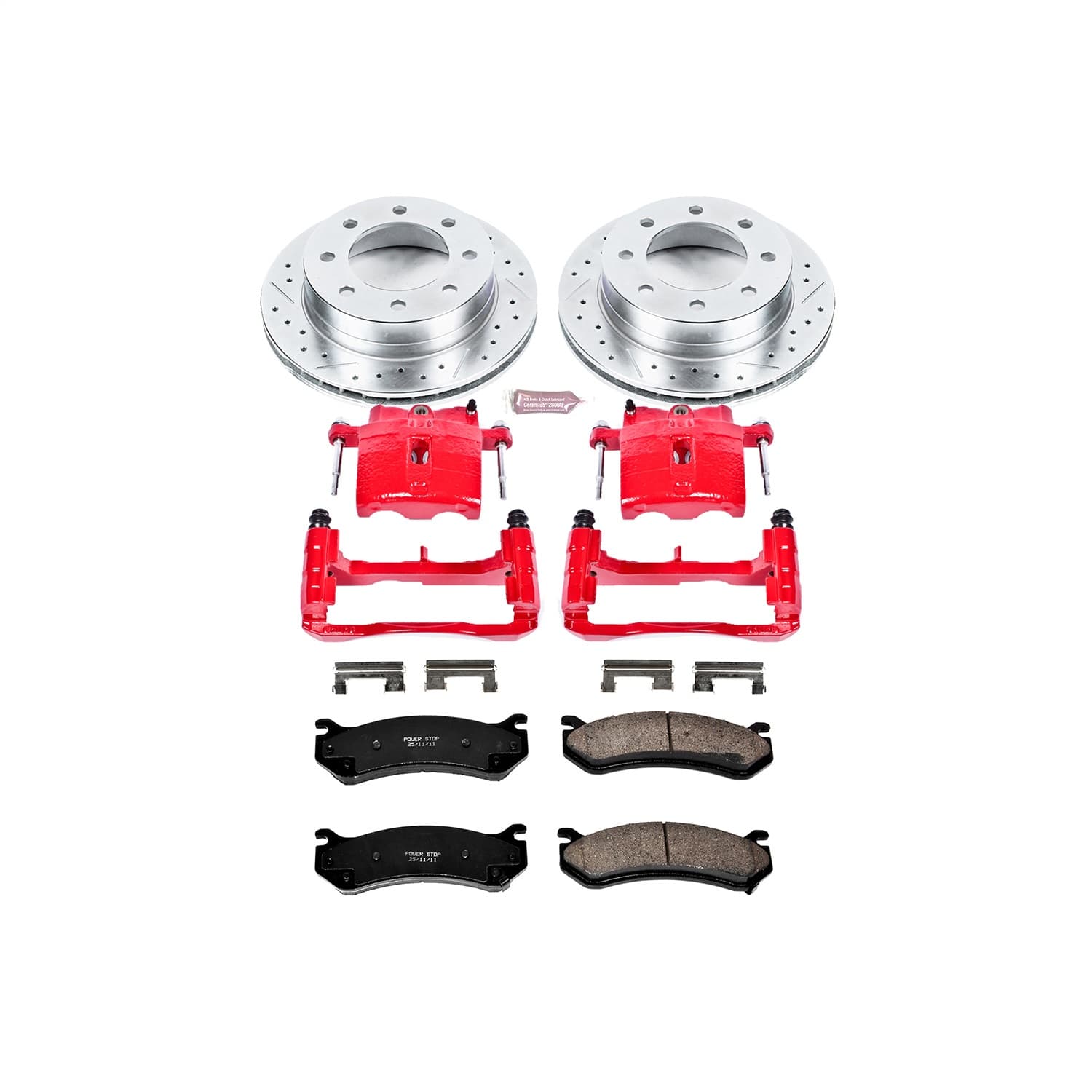 Power Stop - KC5190 - Rear - Disc Brake Pad/Caliper and Rotor Kit image 1