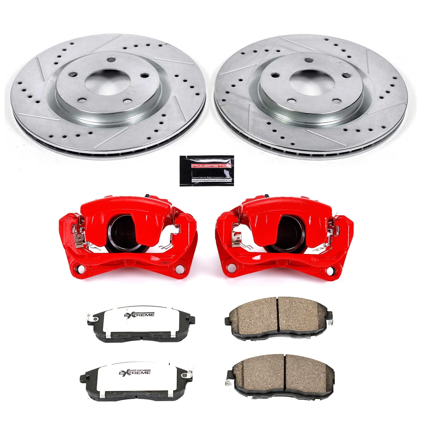 Power Stop - KC5217A-26 - Front - Disc Brake Pad/Caliper and Rotor Kit image 1