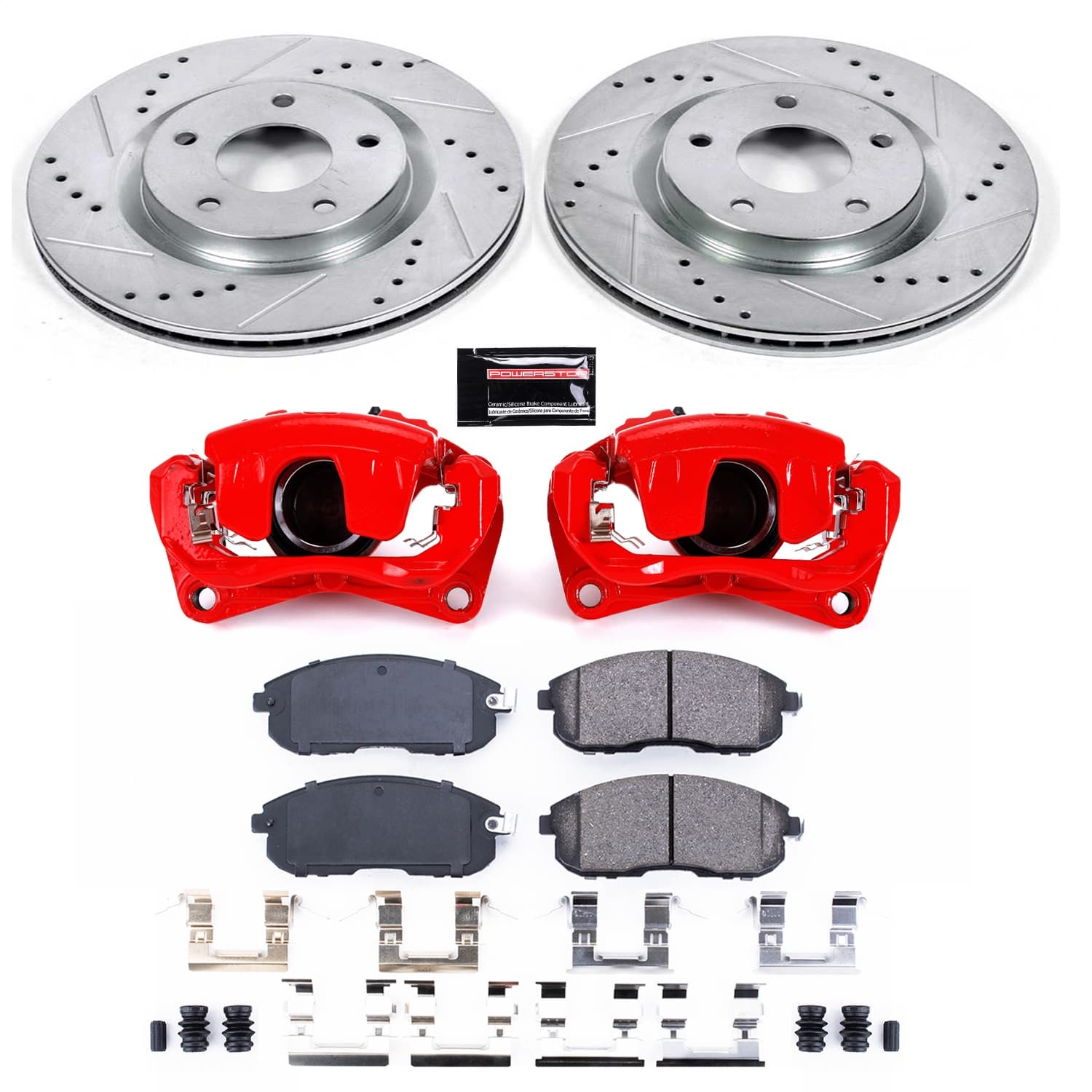 Power Stop - KC5217A - Front - Disc Brake Pad/Caliper and Rotor Kit image 1