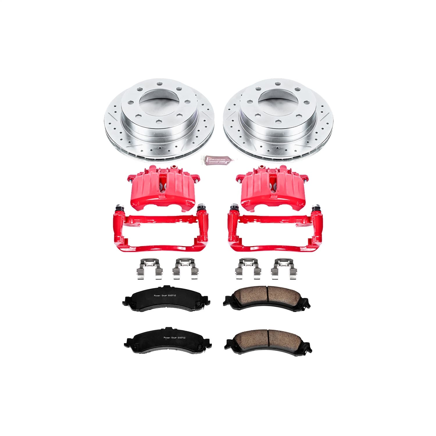 Power Stop - KC5225 - Rear - Disc Brake Pad/Caliper and Rotor Kit image 1