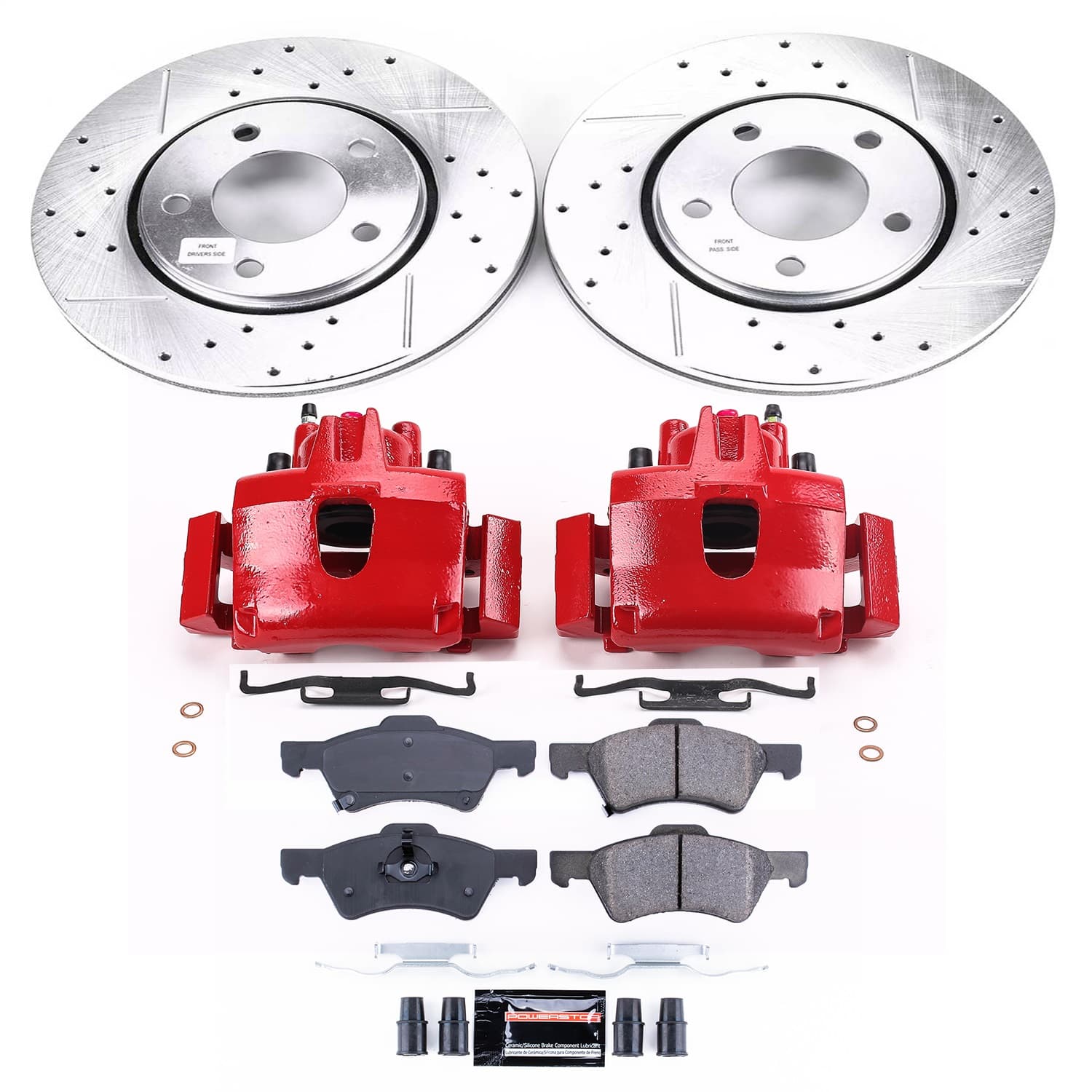 Power Stop - KC5246 - Front - Disc Brake Pad/Caliper and Rotor Kit image 1