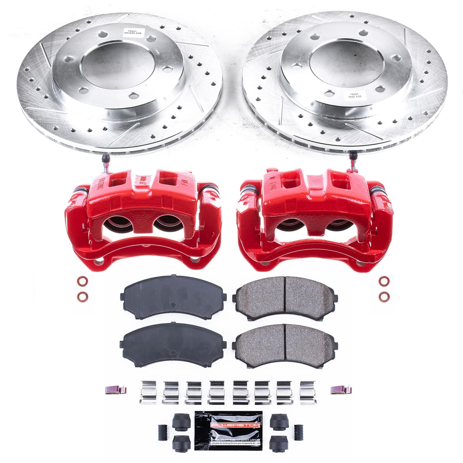 Power Stop - KC5259A - Front - Disc Brake Pad/Caliper and Rotor Kit image 1