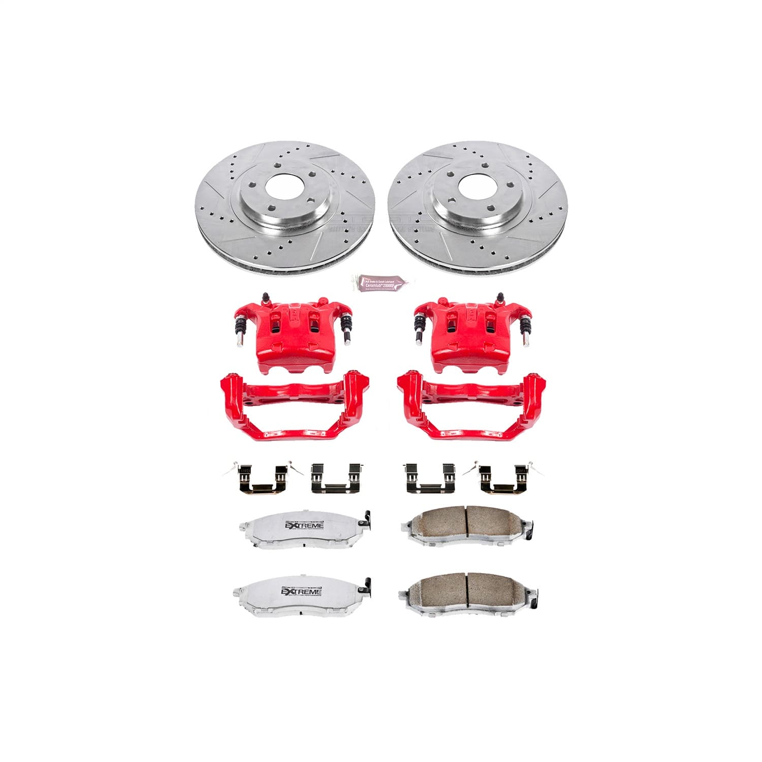 Power Stop - KC5263-26 - Front - Disc Brake Pad/Caliper and Rotor Kit image 1