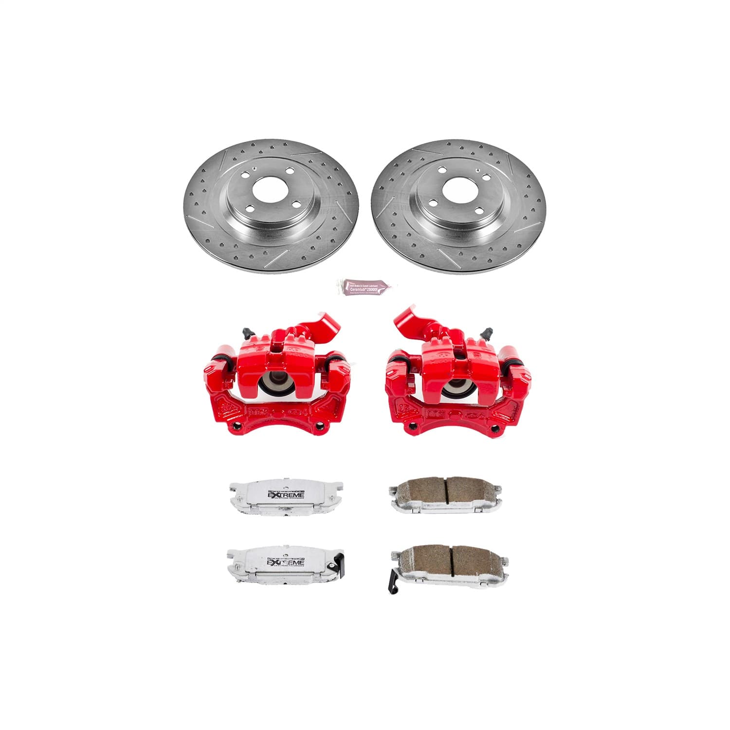 Power Stop - KC5267-26 - Rear - Disc Brake Pad/Caliper and Rotor Kit image 1