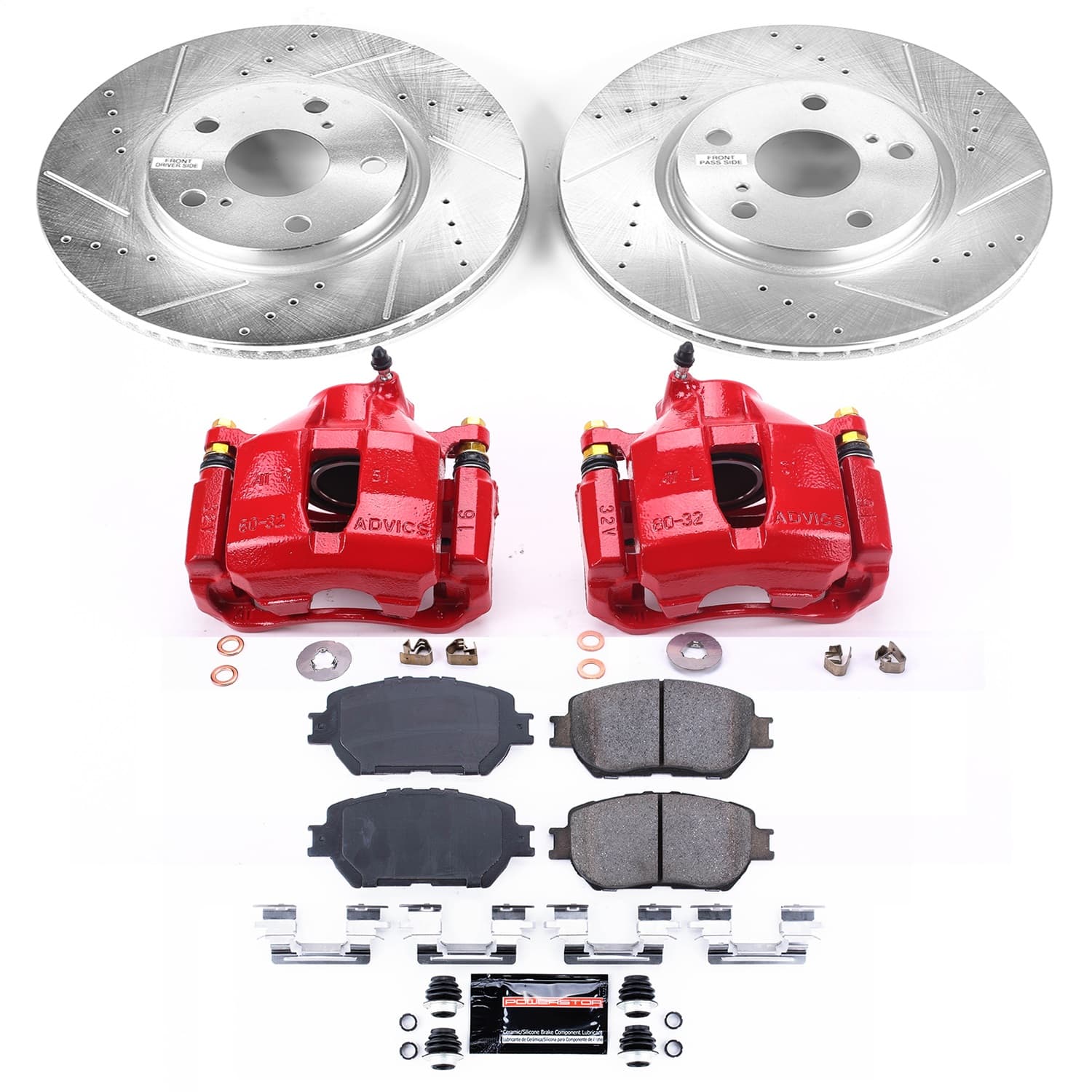 Power Stop - KC5272 - Front - Disc Brake Pad/Caliper and Rotor Kit image 1