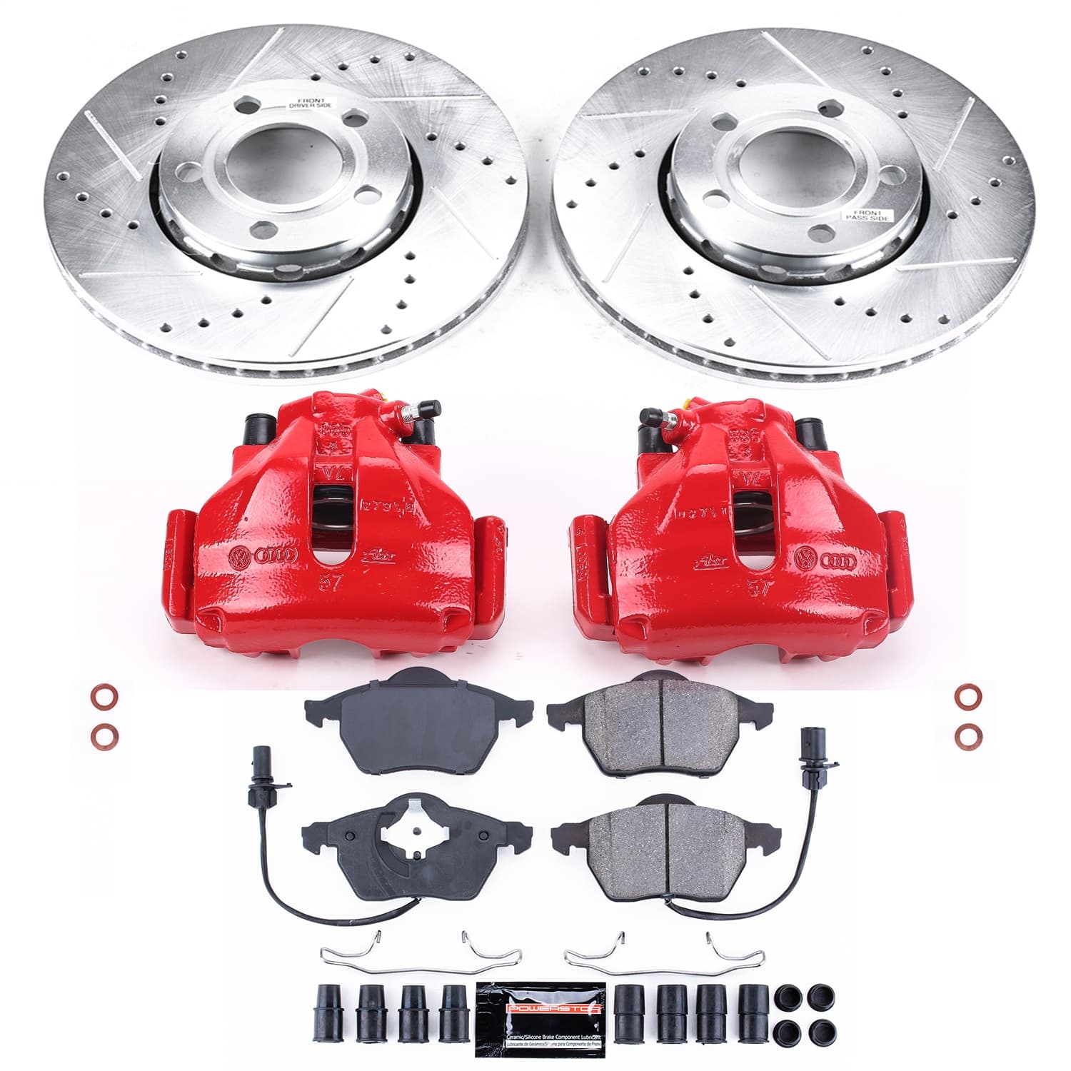 Power Stop - KC528 - Front - Disc Brake Pad/Caliper and Rotor Kit image 1