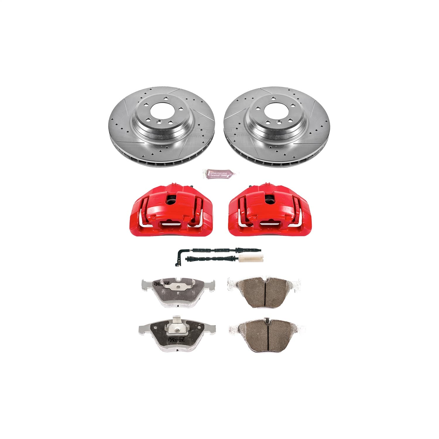 Power Stop - KC5281-26 - Front - Disc Brake Pad/Caliper and Rotor Kit image 1