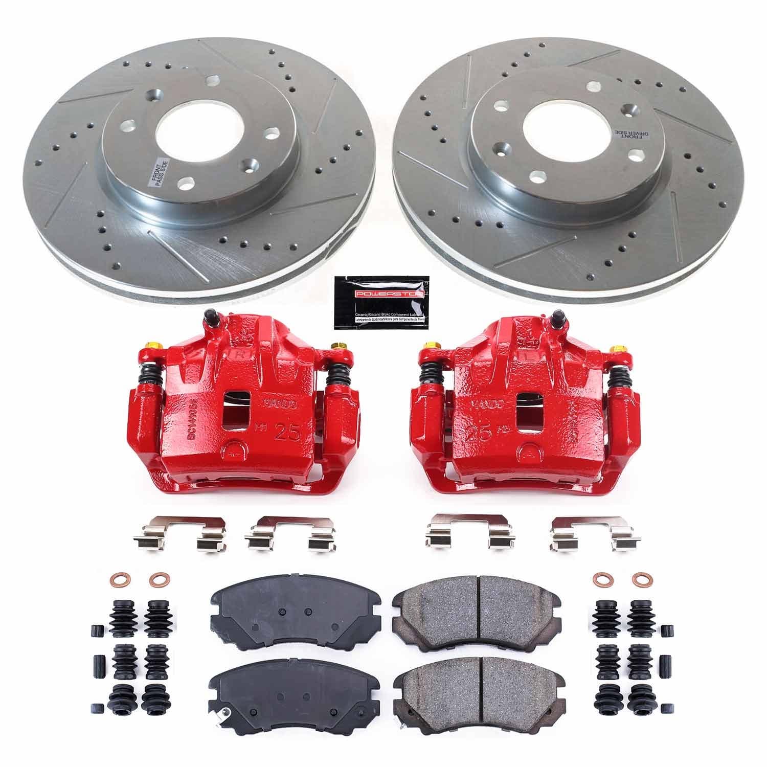 Power Stop - KC5290A - Front - Disc Brake Pad/Caliper and Rotor Kit image 1