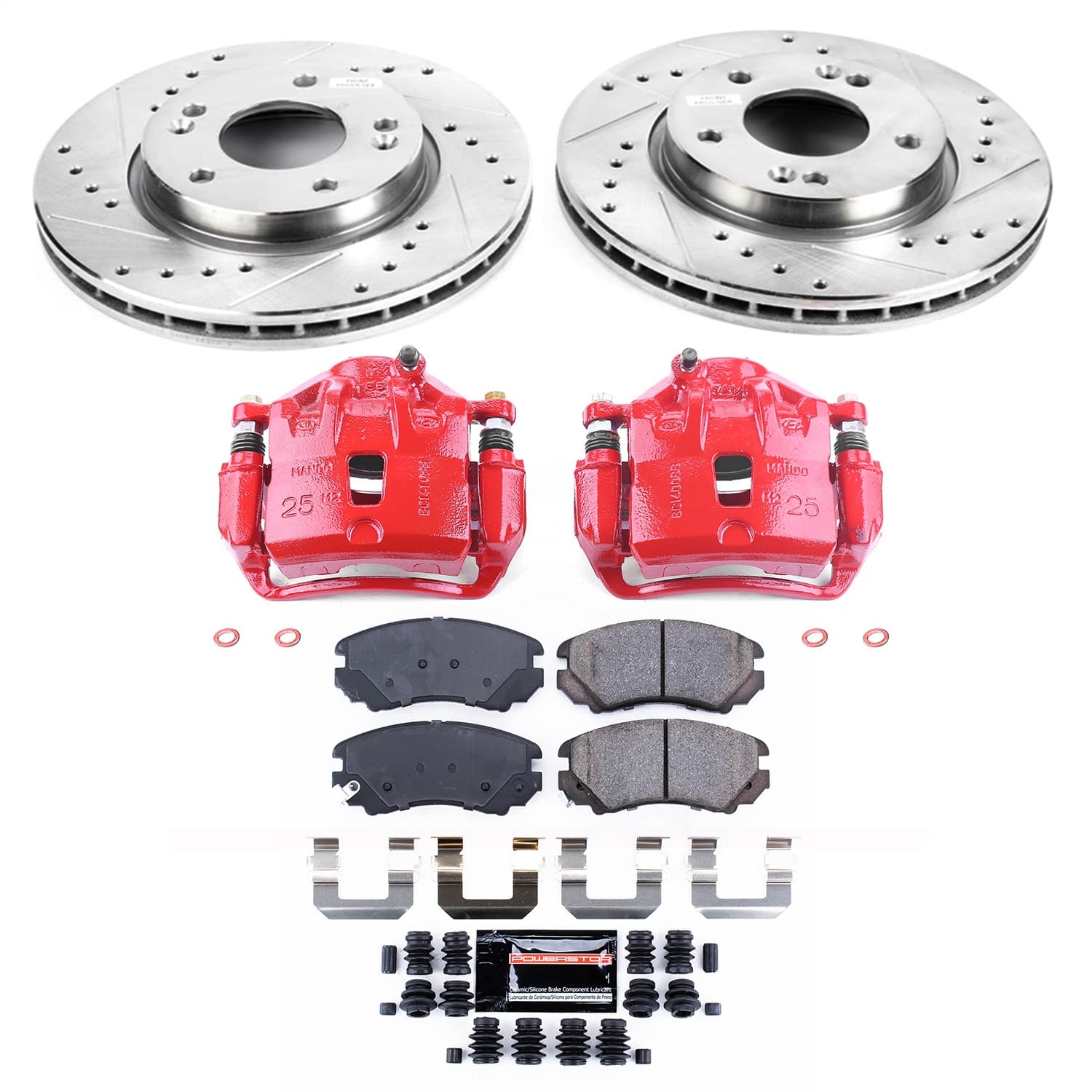 Power Stop - KC5291 - Front - Disc Brake Pad/Caliper and Rotor Kit image 1