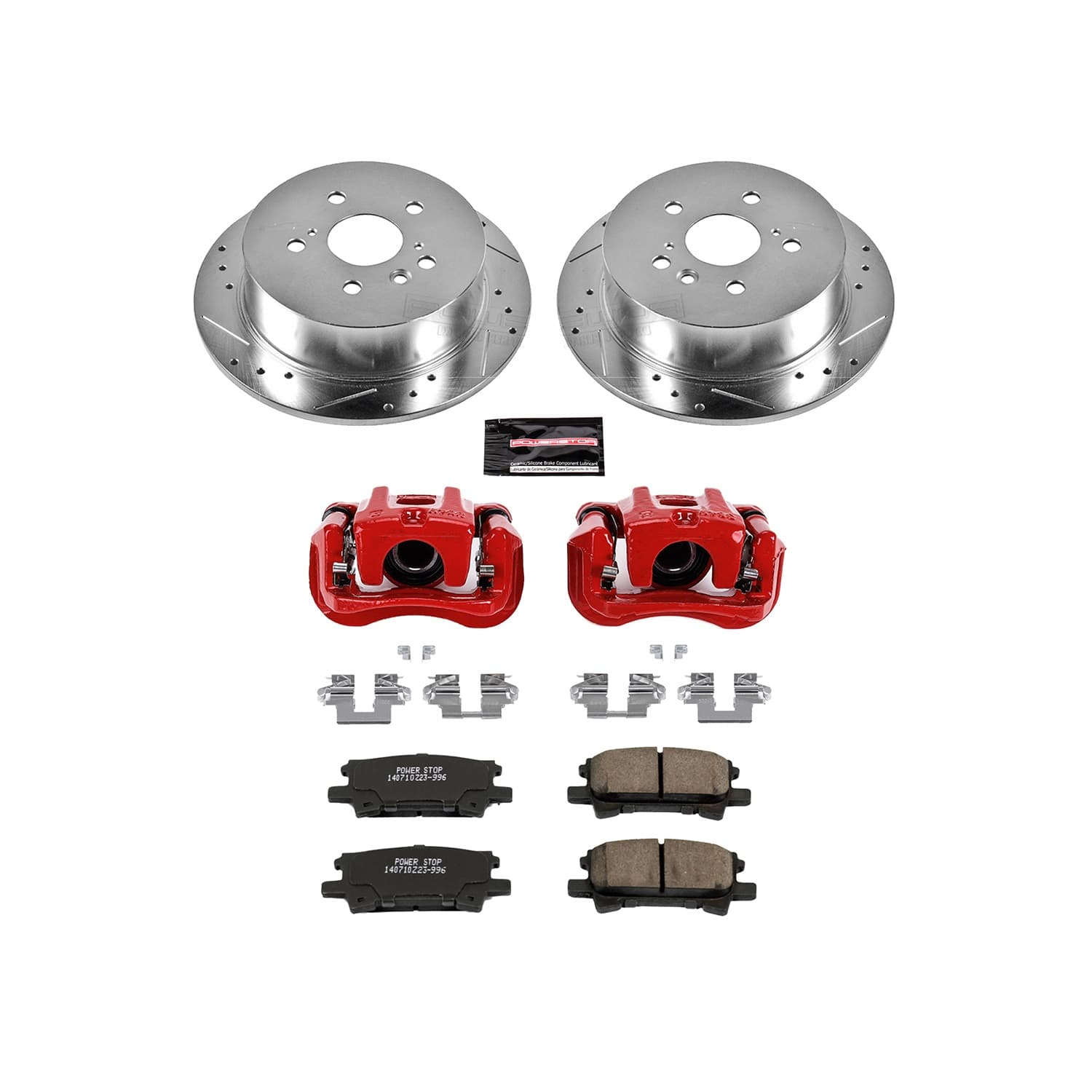 Power Stop - KC5333 - Rear - Disc Brake Pad/Caliper and Rotor Kit image 1