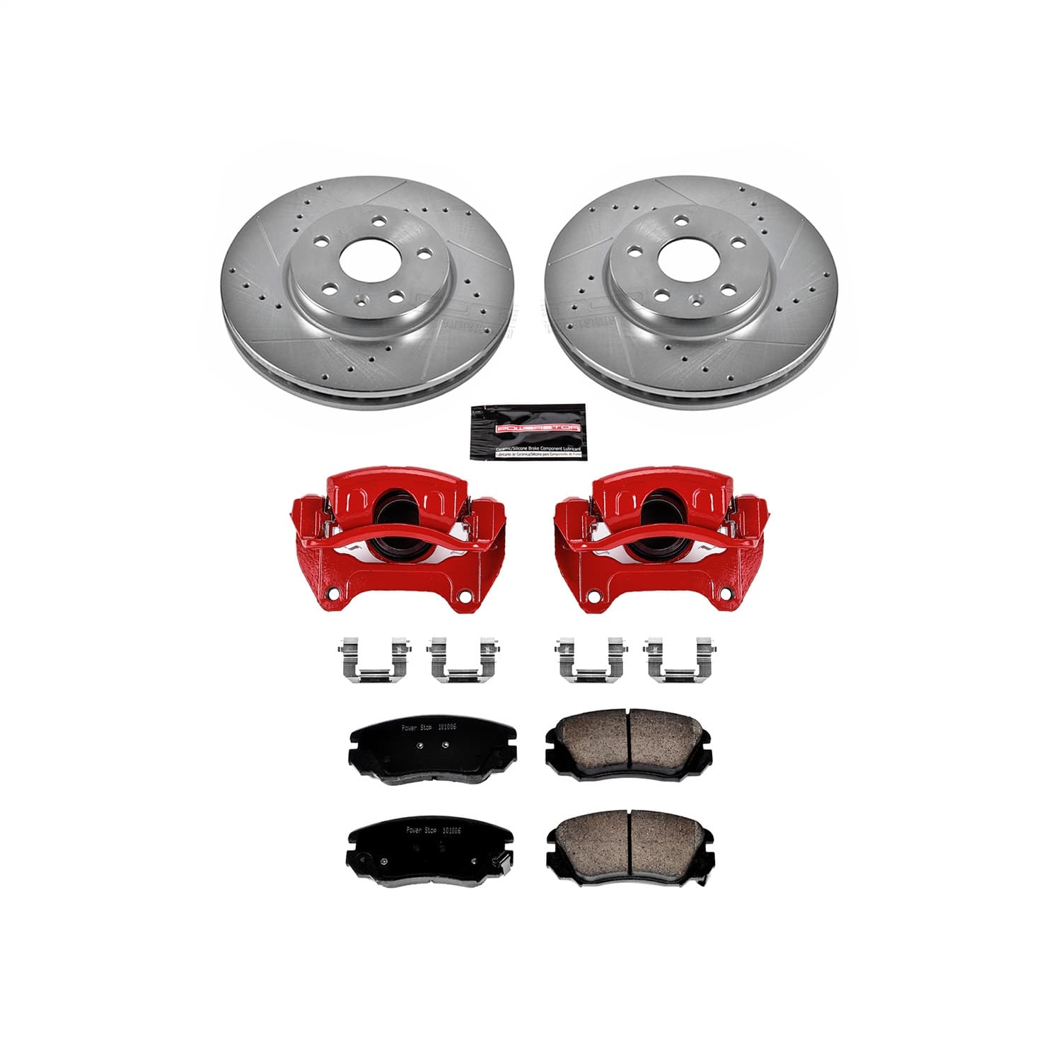 Power Stop - KC5334 - Front - Disc Brake Pad/Caliper and Rotor Kit image 1