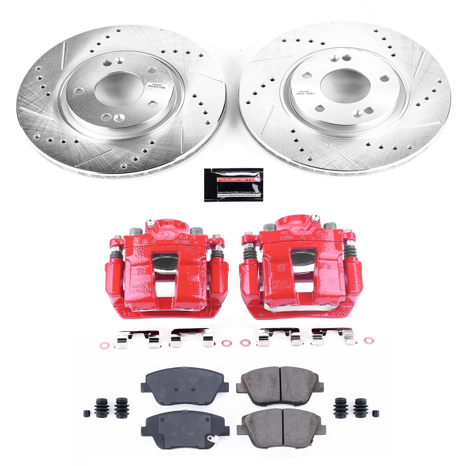 Power Stop - KC5377 - Front - Disc Brake Pad/Caliper and Rotor Kit image 1