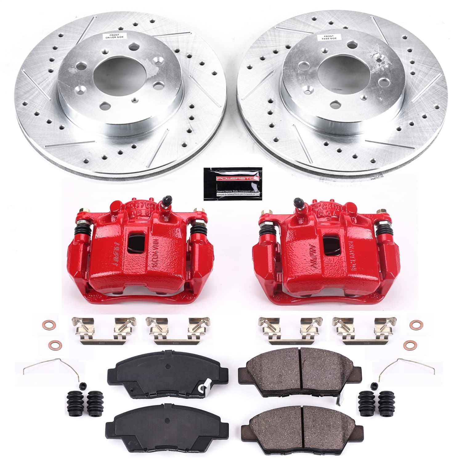 Power Stop - KC5382 - Front - Disc Brake Pad/Caliper and Rotor Kit image 1