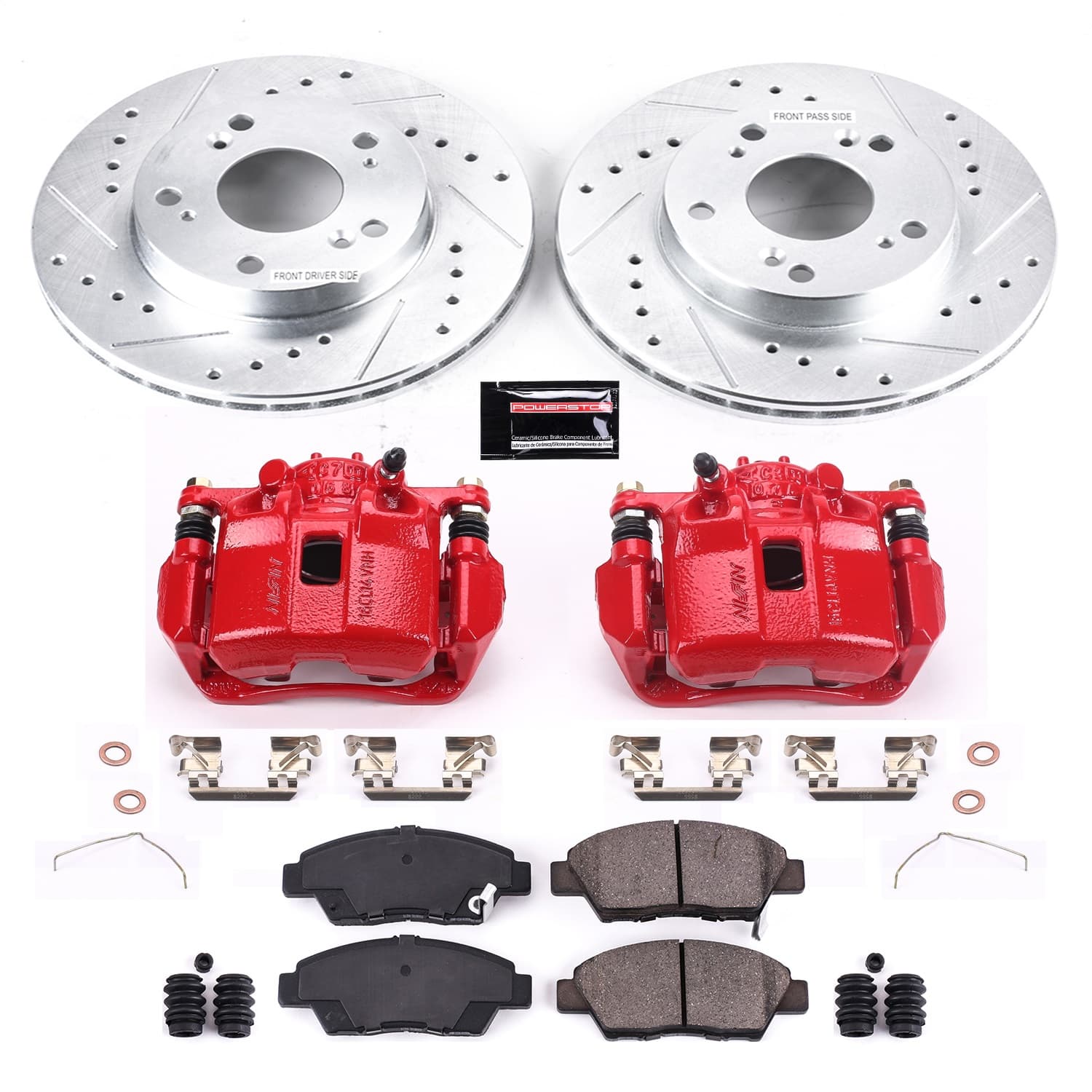 Power Stop - KC5400 - Front - Disc Brake Pad/Caliper and Rotor Kit image 1