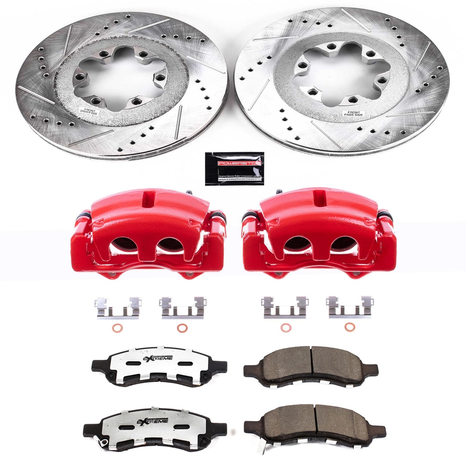 Power Stop - KC5405-36 - Front - Disc Brake Pad/Caliper and Rotor Kit image 1