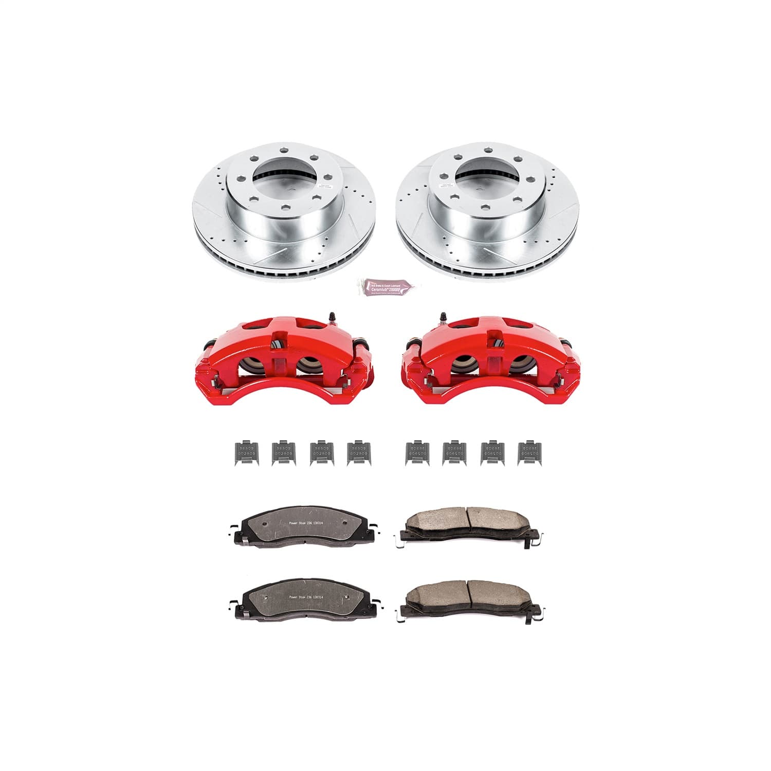 Power Stop - KC5411-36 - Front - Disc Brake Pad/Caliper and Rotor Kit image 1