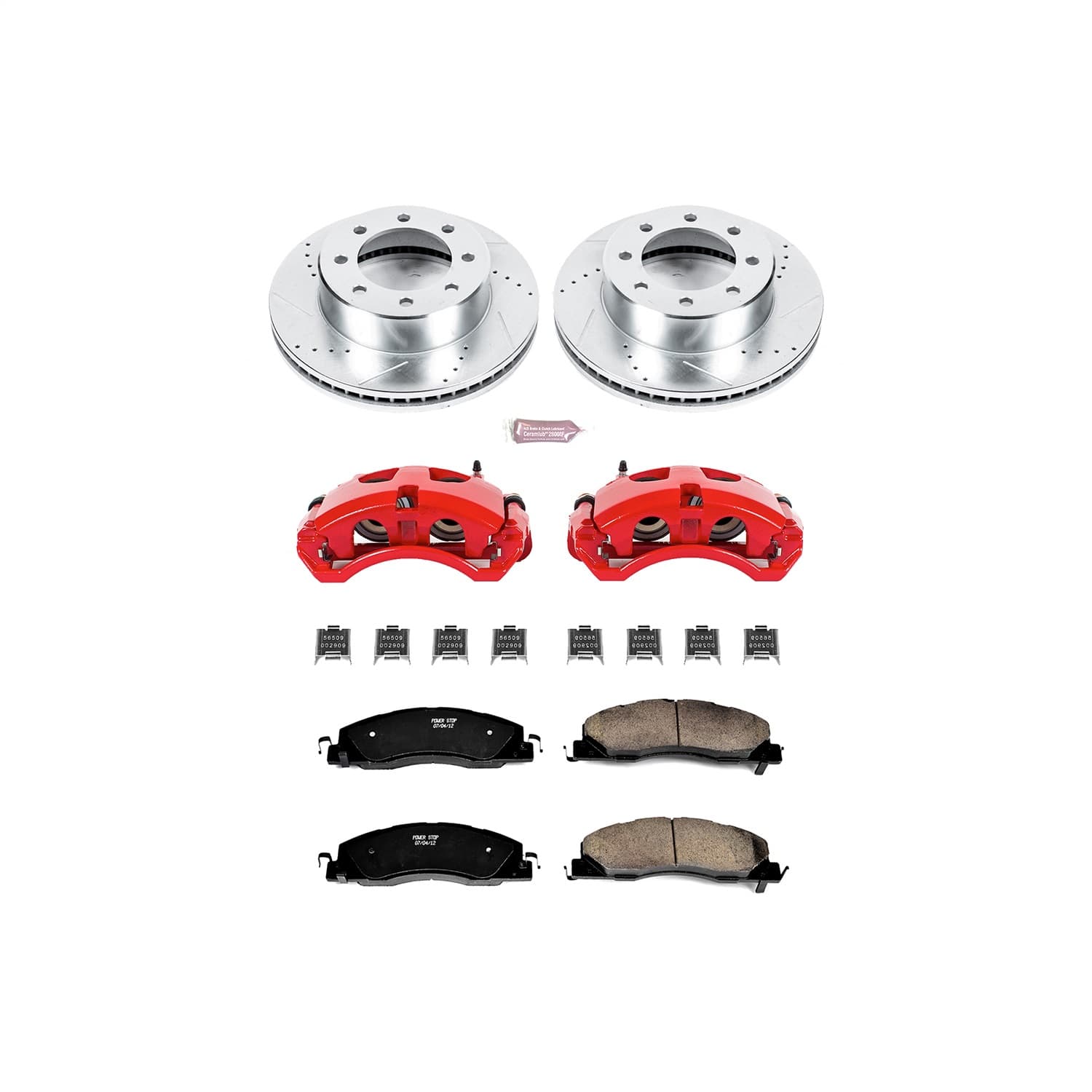 Power Stop - KC5411 - Front - Disc Brake Pad/Caliper and Rotor Kit image 1