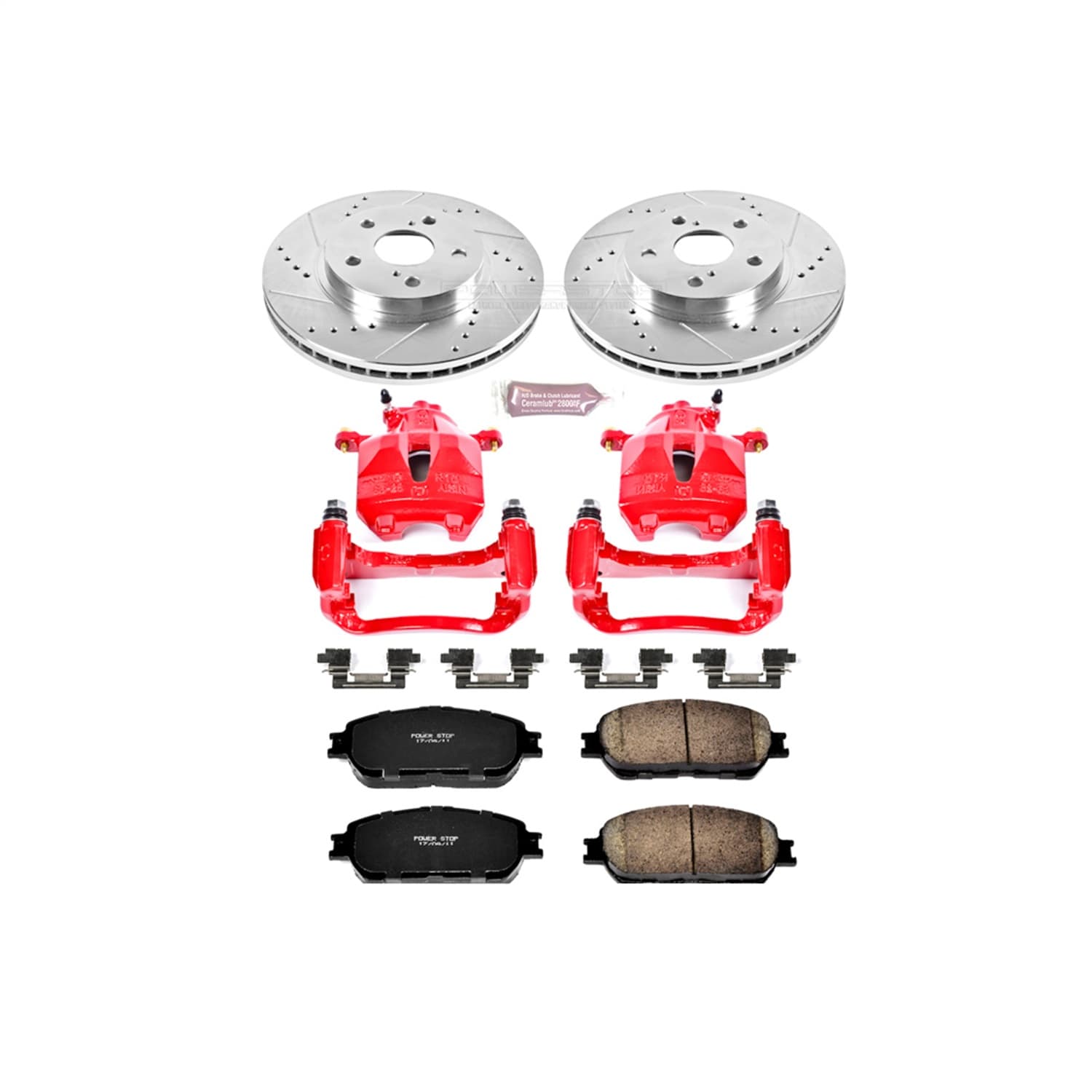 Power Stop - KC5438A - Front - Disc Brake Pad/Caliper and Rotor Kit image 1