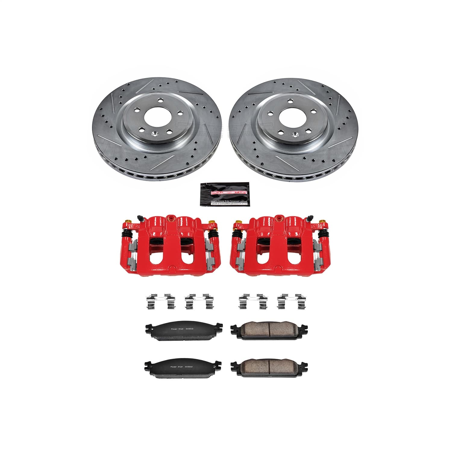 Power Stop - KC5509 - Front - Disc Brake Pad/Caliper and Rotor Kit image 1
