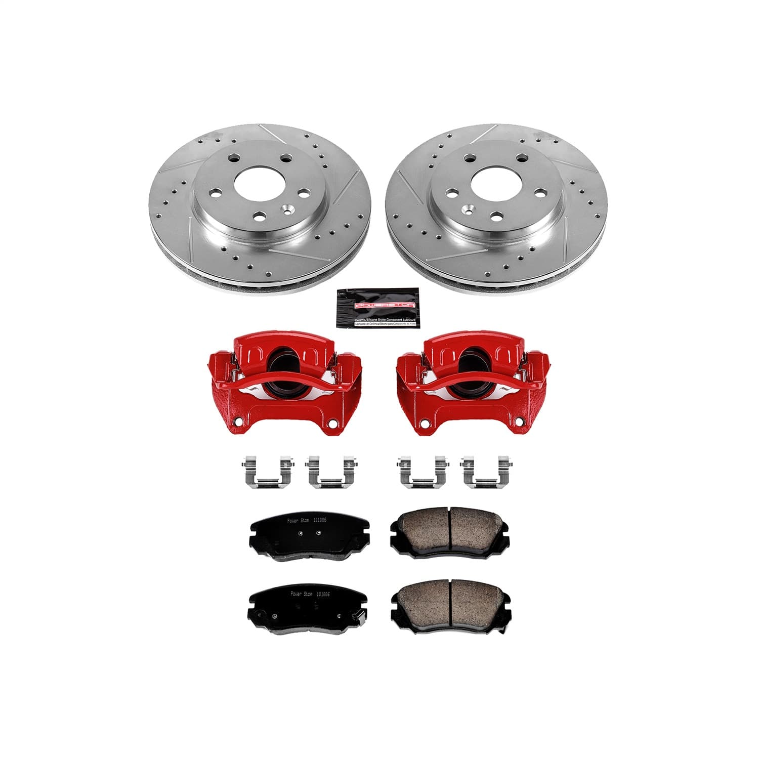 Power Stop - KC5522 - Front - Disc Brake Pad/Caliper and Rotor Kit image 1