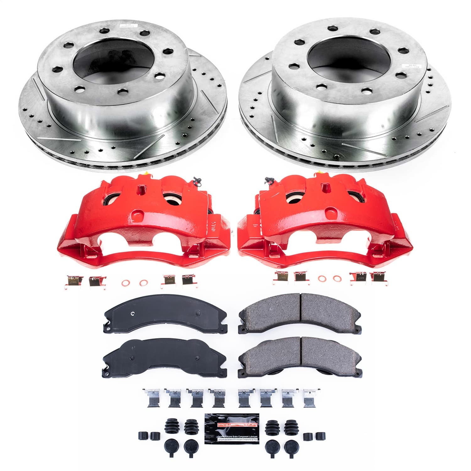 Power Stop - KC5562 - Rear - Disc Brake Pad/Caliper and Rotor Kit image 1