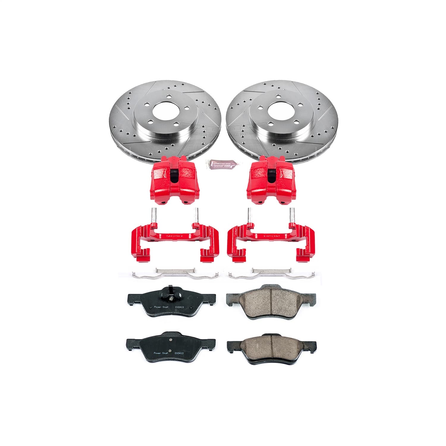 Power Stop - KC5571 - Front - Disc Brake Pad/Caliper and Rotor Kit image 1