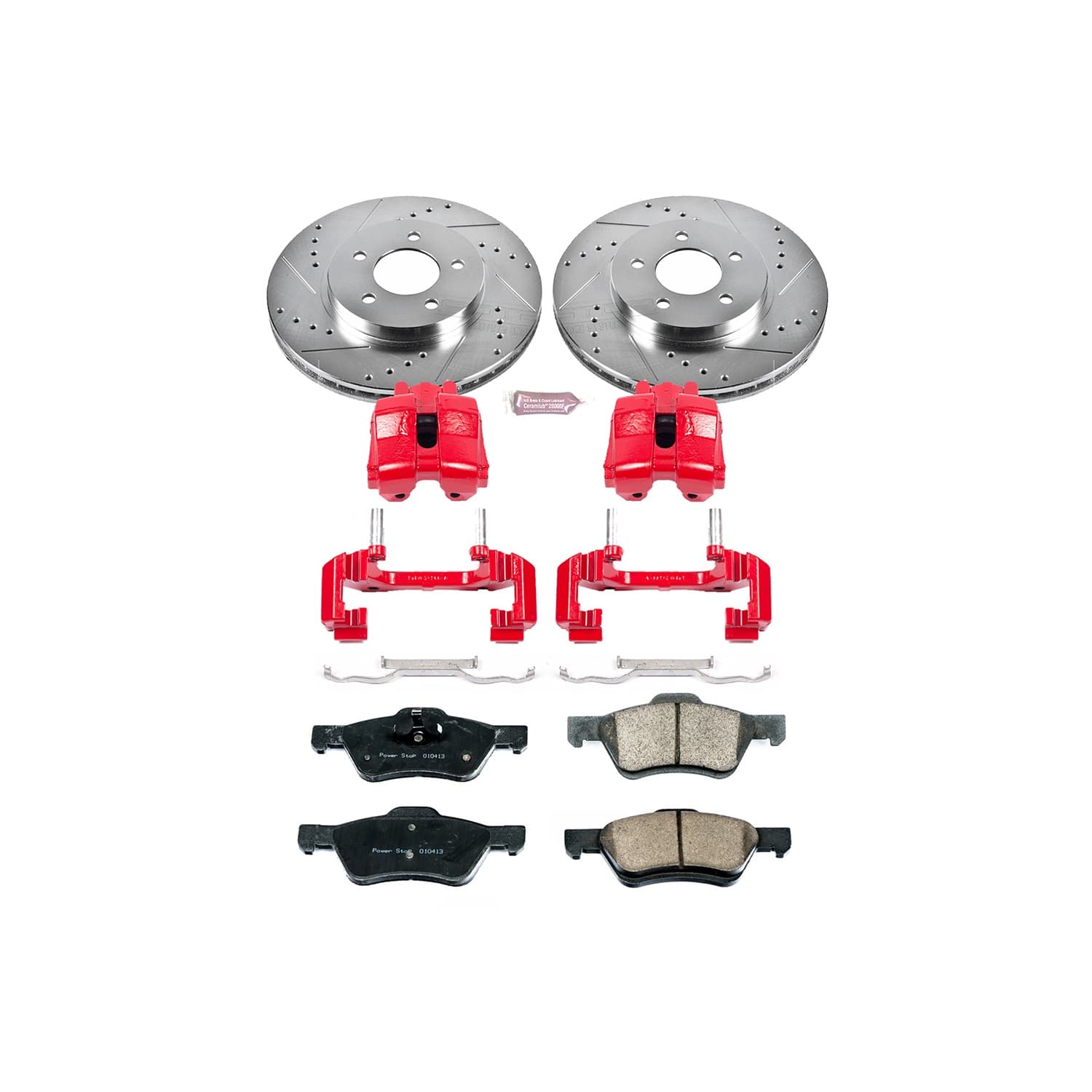 Power Stop - KC5572 - Front - Disc Brake Pad/Caliper and Rotor Kit image 1