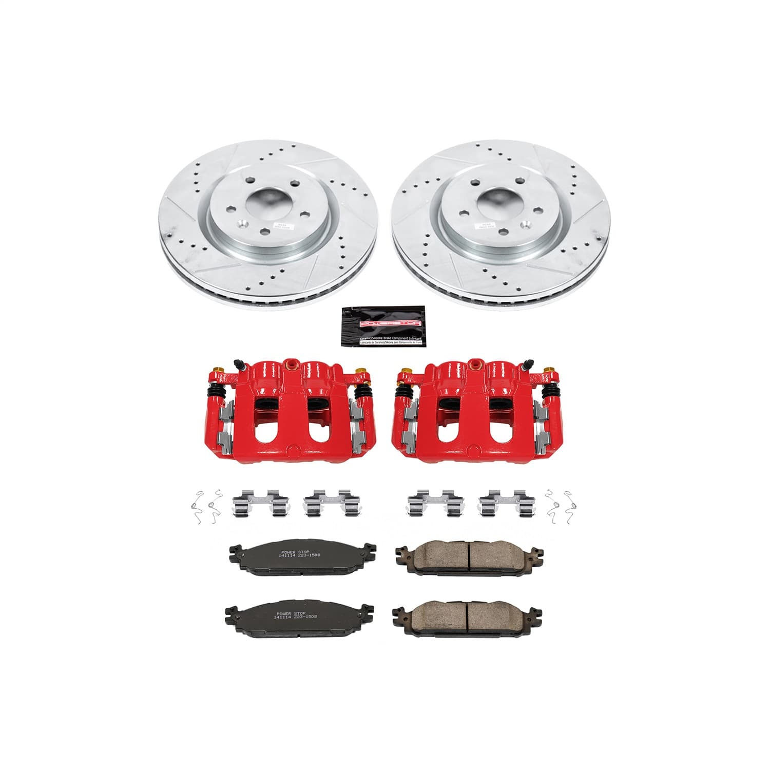 Power Stop - KC5583 - Front - Disc Brake Pad/Caliper and Rotor Kit image 1