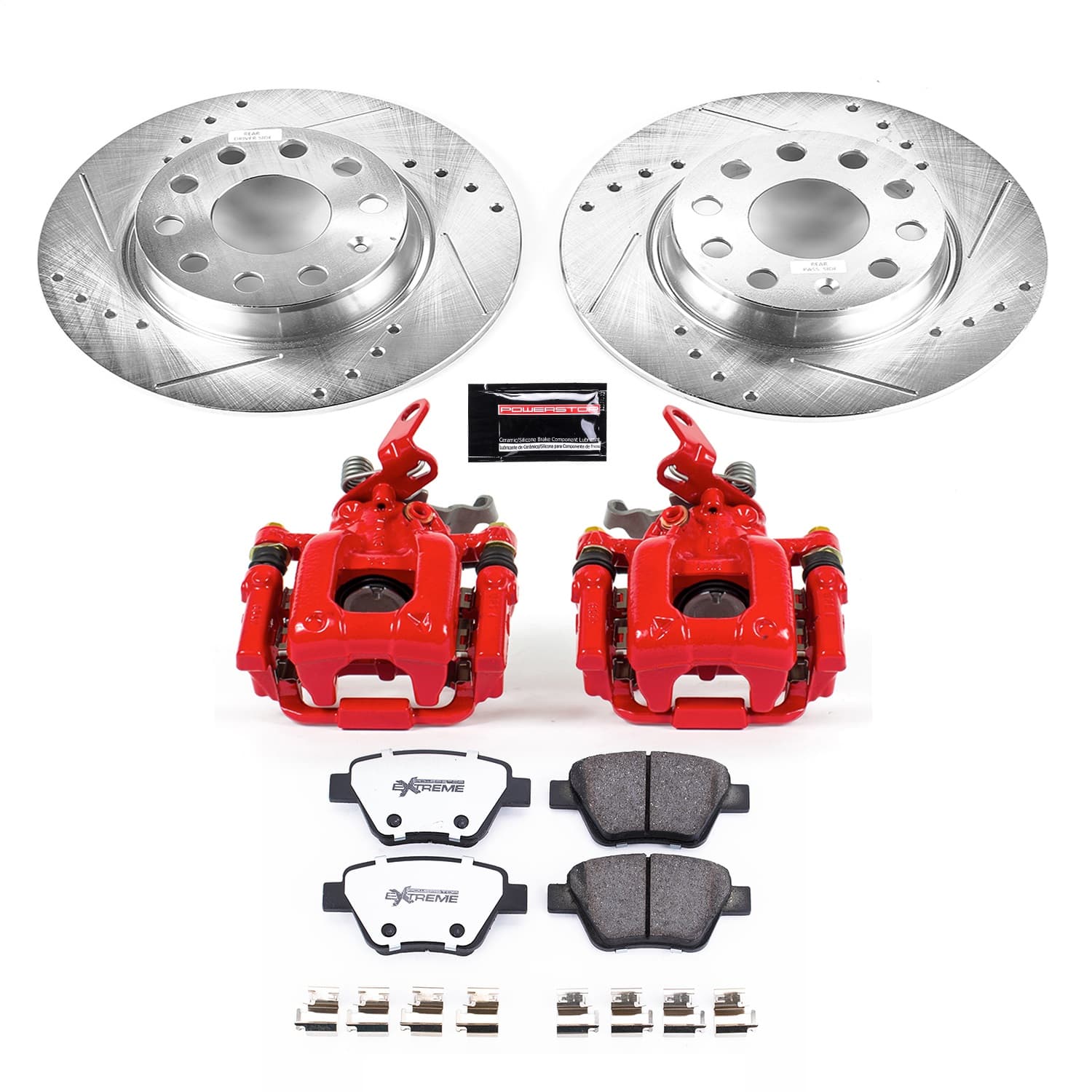 Power Stop - KC5667-26 - Rear - Disc Brake Pad/Caliper and Rotor Kit image 1