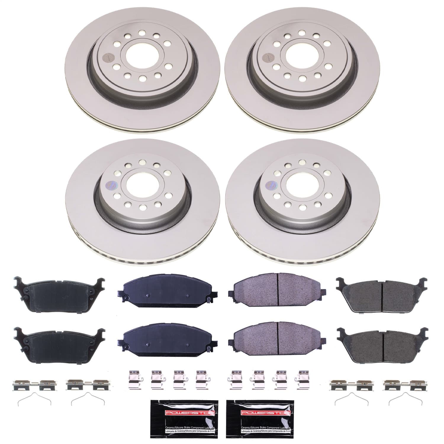 Power Stop - KC5667A-26 - Rear - Disc Brake Pad/Caliper and Rotor Kit image 1