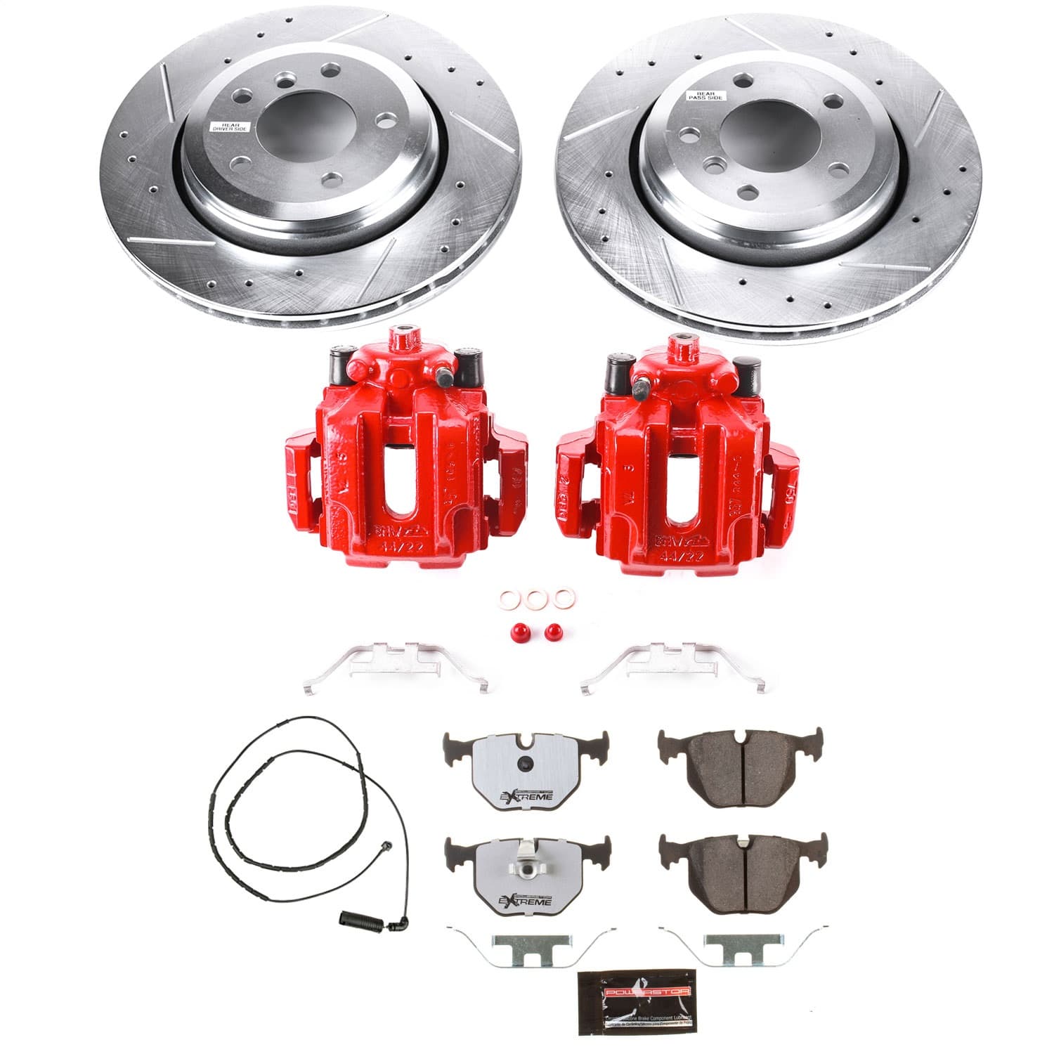 Power Stop - KC5729-26 - Rear - Disc Brake Pad/Caliper and Rotor Kit image 1
