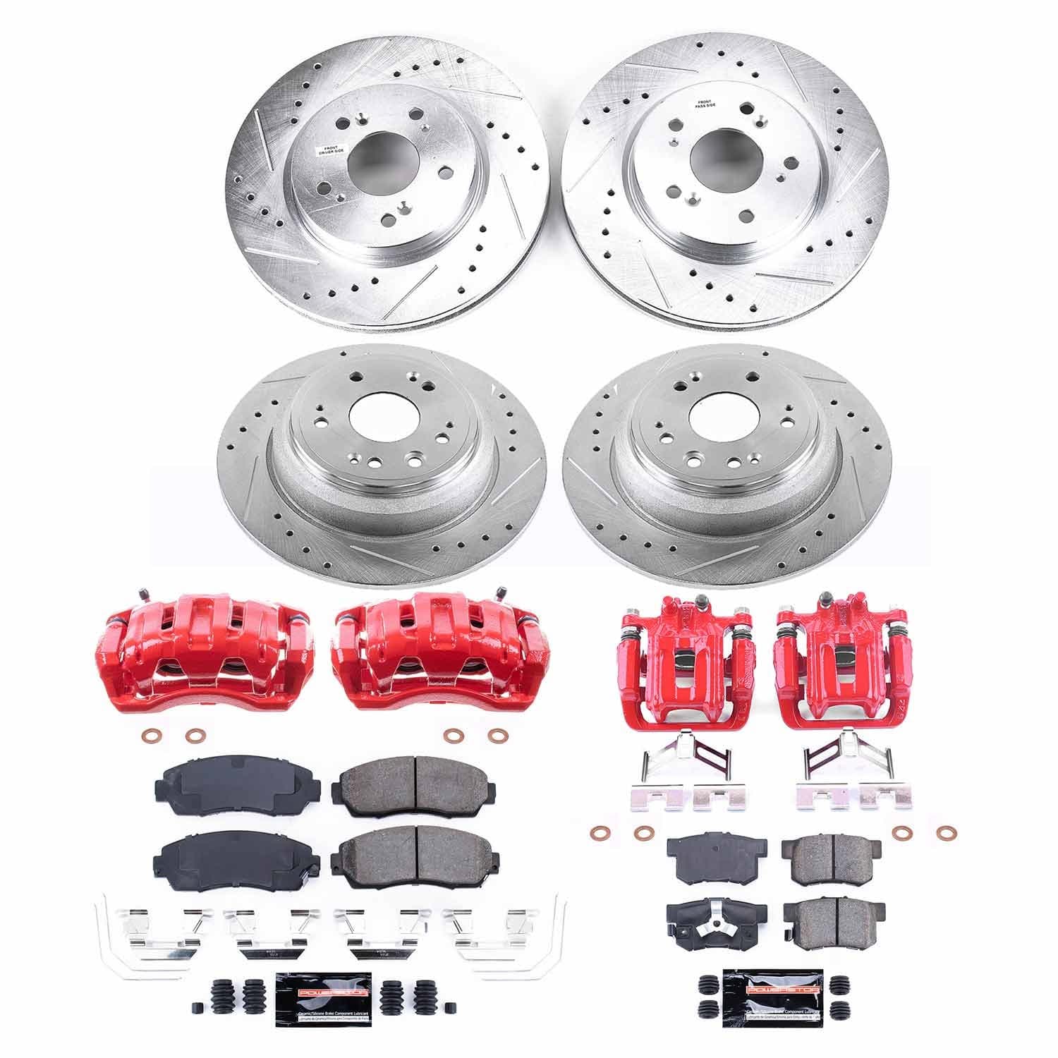 Power Stop - KC5816 - Front and Rear - Disc Brake Pad and Rotor Kit image 1