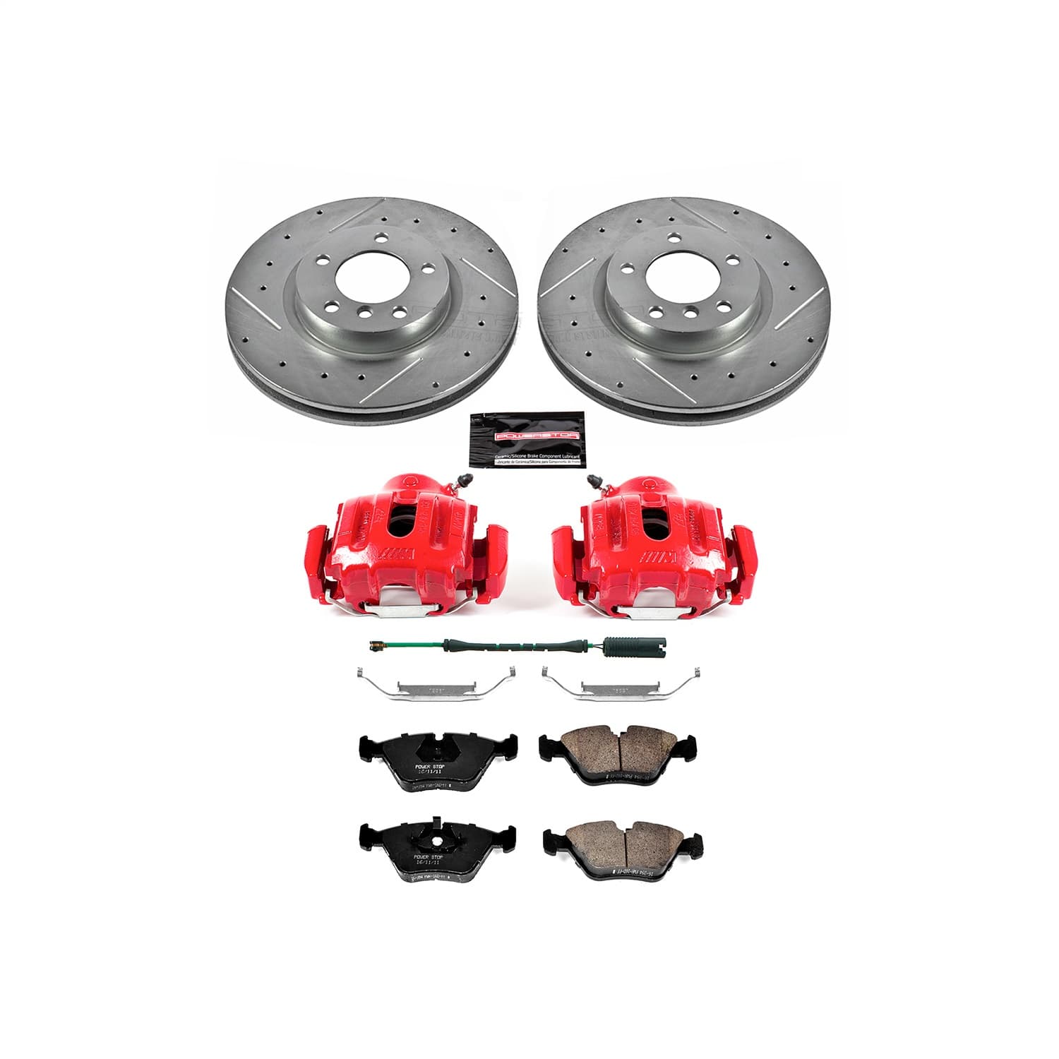 Power Stop - KC582 - Front - Disc Brake Pad/Caliper and Rotor Kit image 1