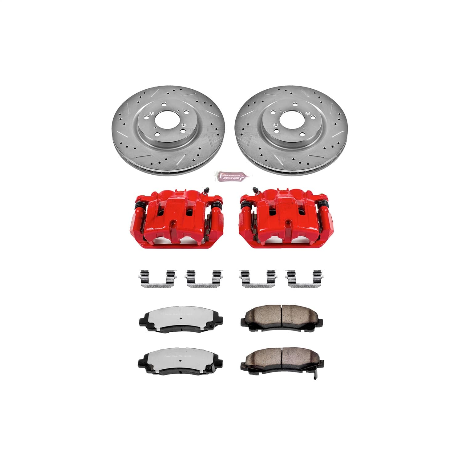 Power Stop - KC5855-36 - Front - Disc Brake Pad/Caliper and Rotor Kit image 1