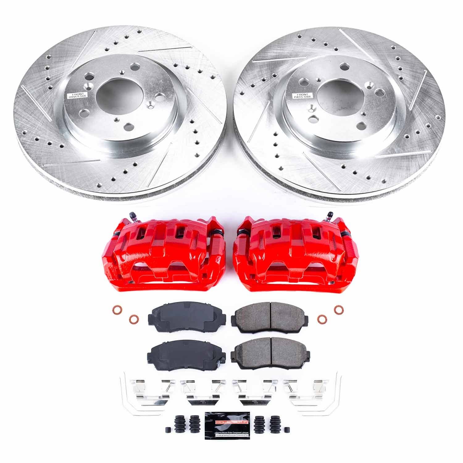 Power Stop - KC5857 - Front - Disc Brake Pad/Caliper and Rotor Kit image 1