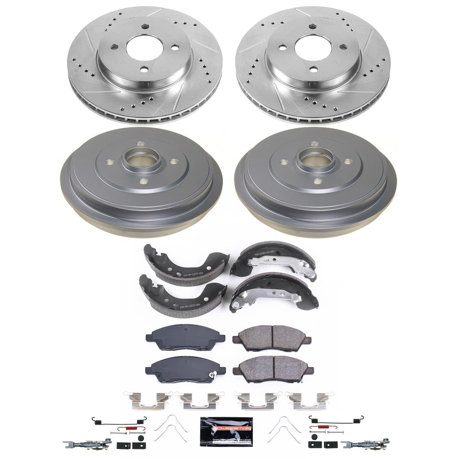 Power Stop - KC5864 - Rear - Disc Brake Pad/Caliper and Rotor Kit image 1