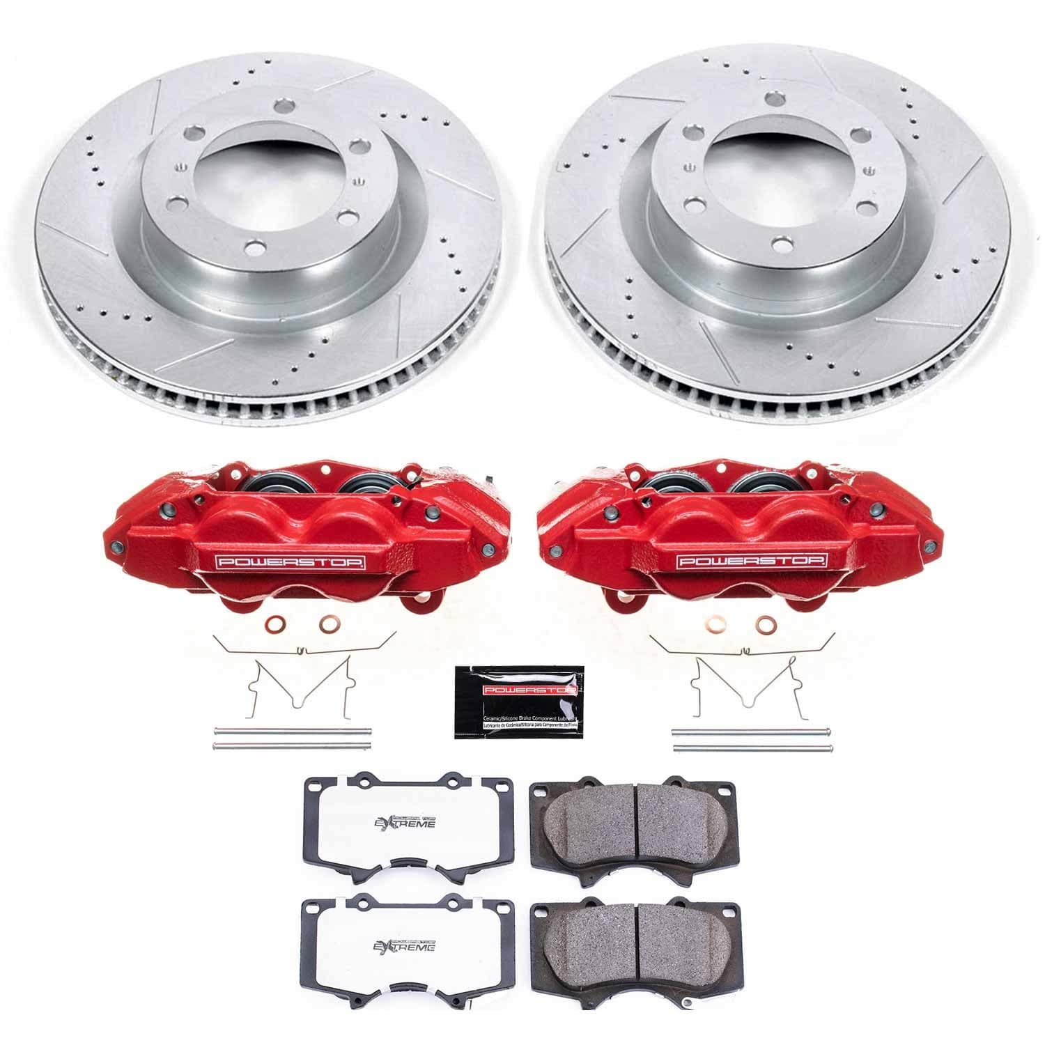 Power Stop - KC5873-36 - Front - Disc Brake Pad/Caliper and Rotor Kit image 1