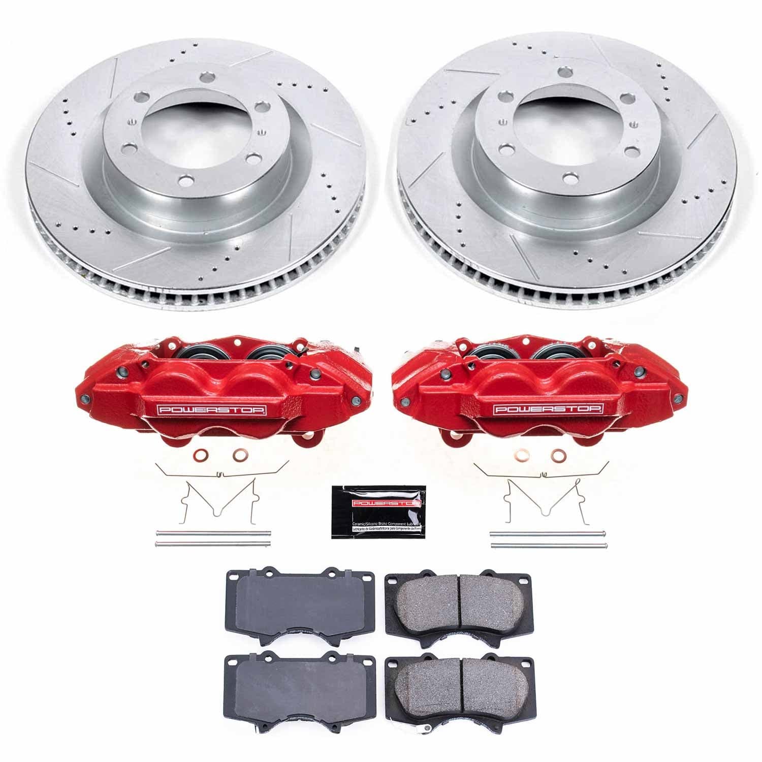 Power Stop - KC5873 - Front - Disc Brake Pad/Caliper and Rotor Kit image 1