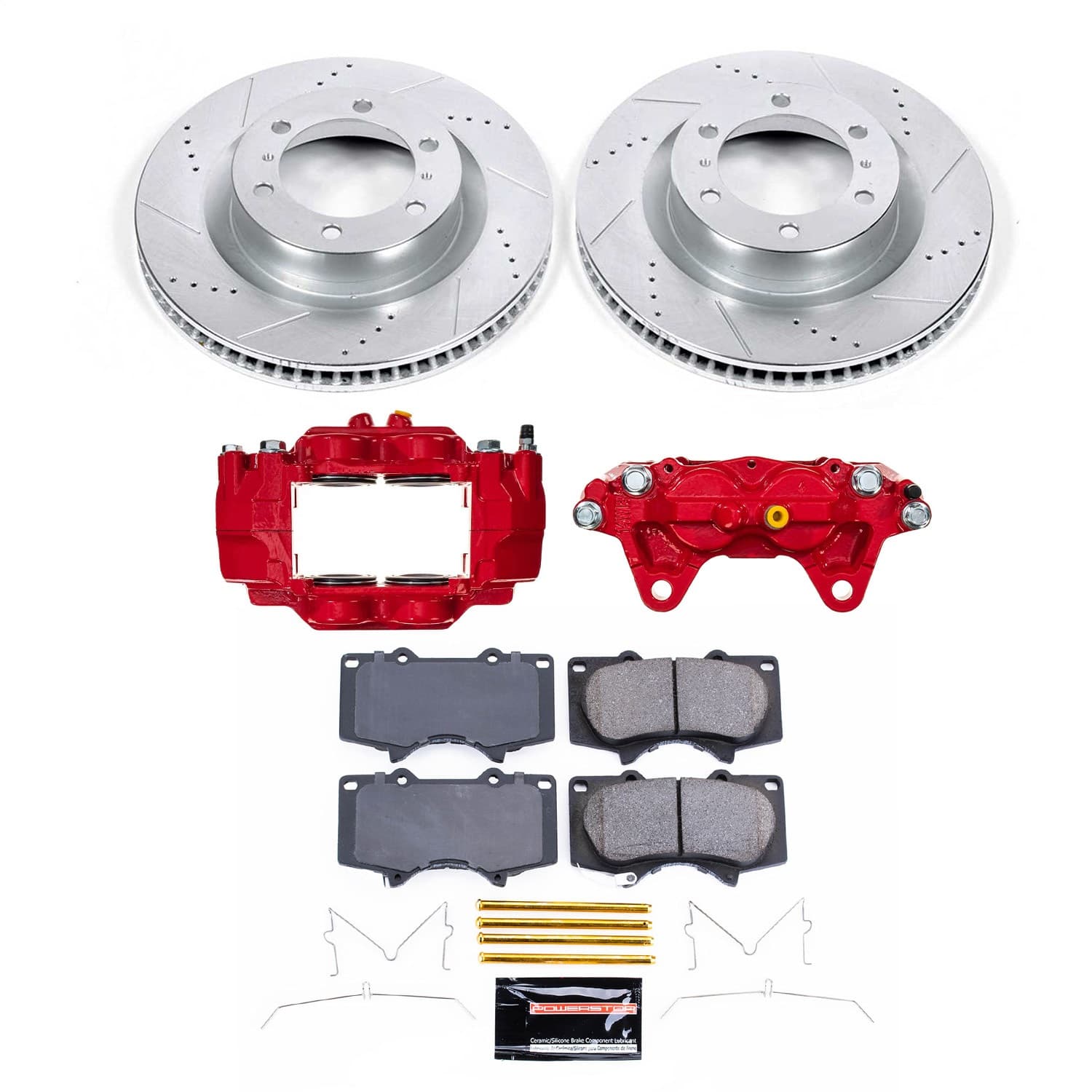 Power Stop - KC5873A - Front - Disc Brake Pad/Caliper and Rotor Kit image 1