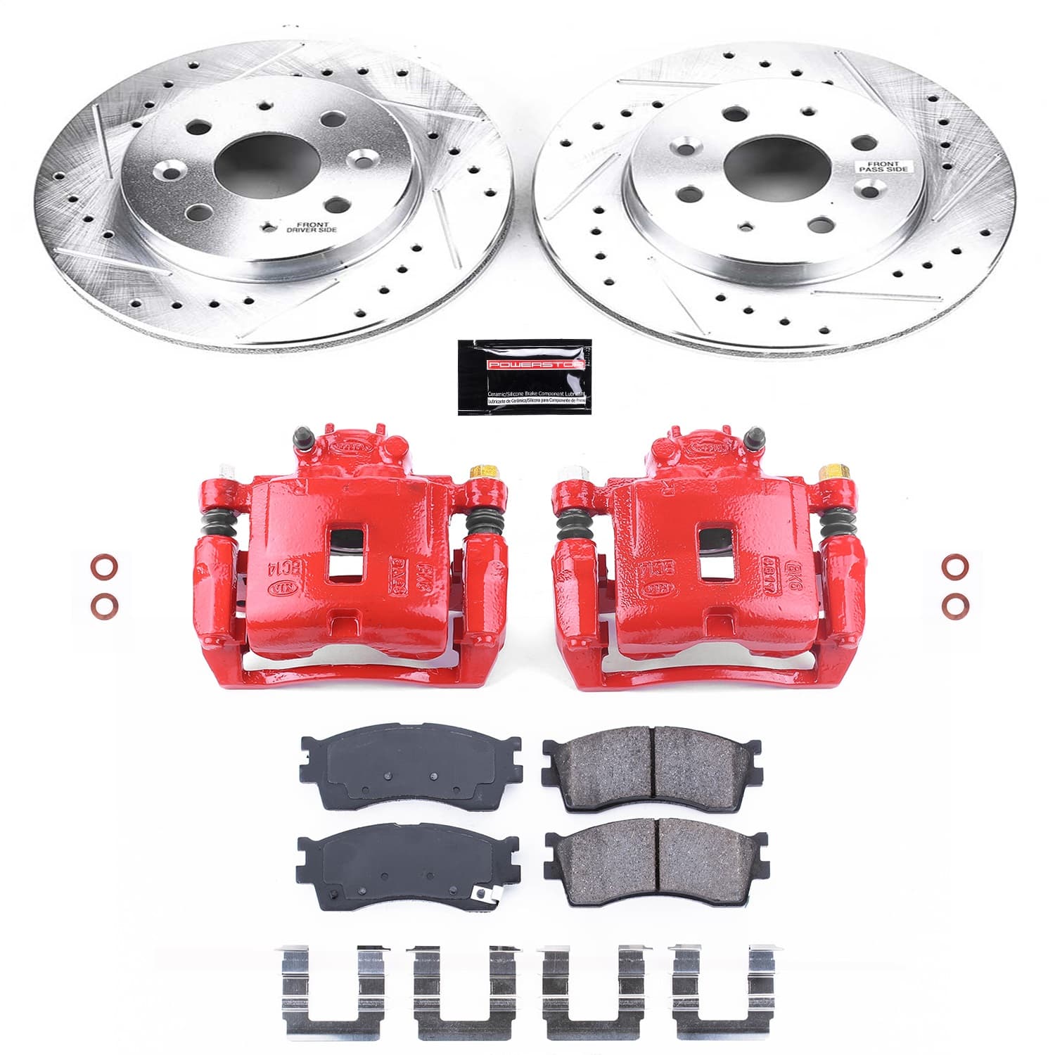 Power Stop - KC5902 - Front - Disc Brake Pad/Caliper and Rotor Kit image 1