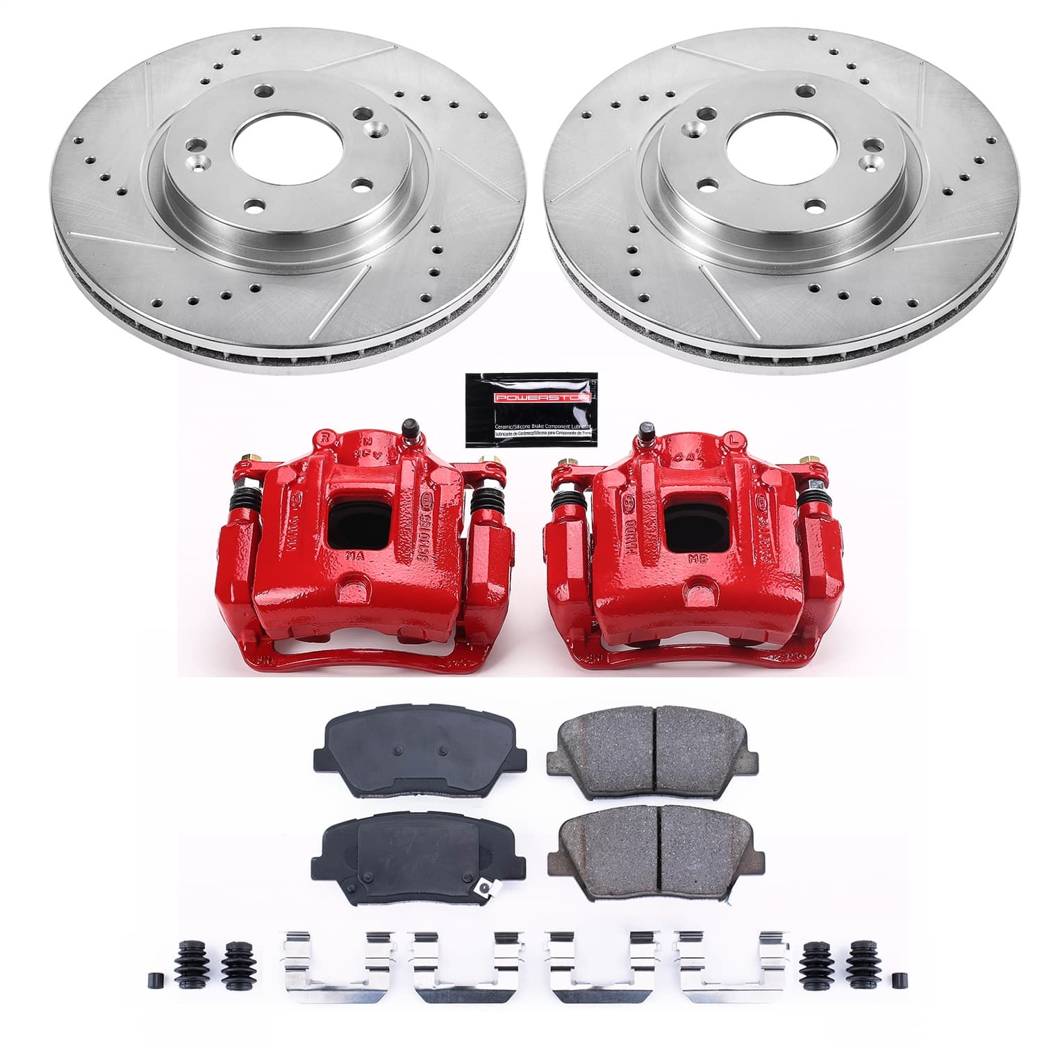 Power Stop - KC5926 - Front - Disc Brake Pad/Caliper and Rotor Kit image 1